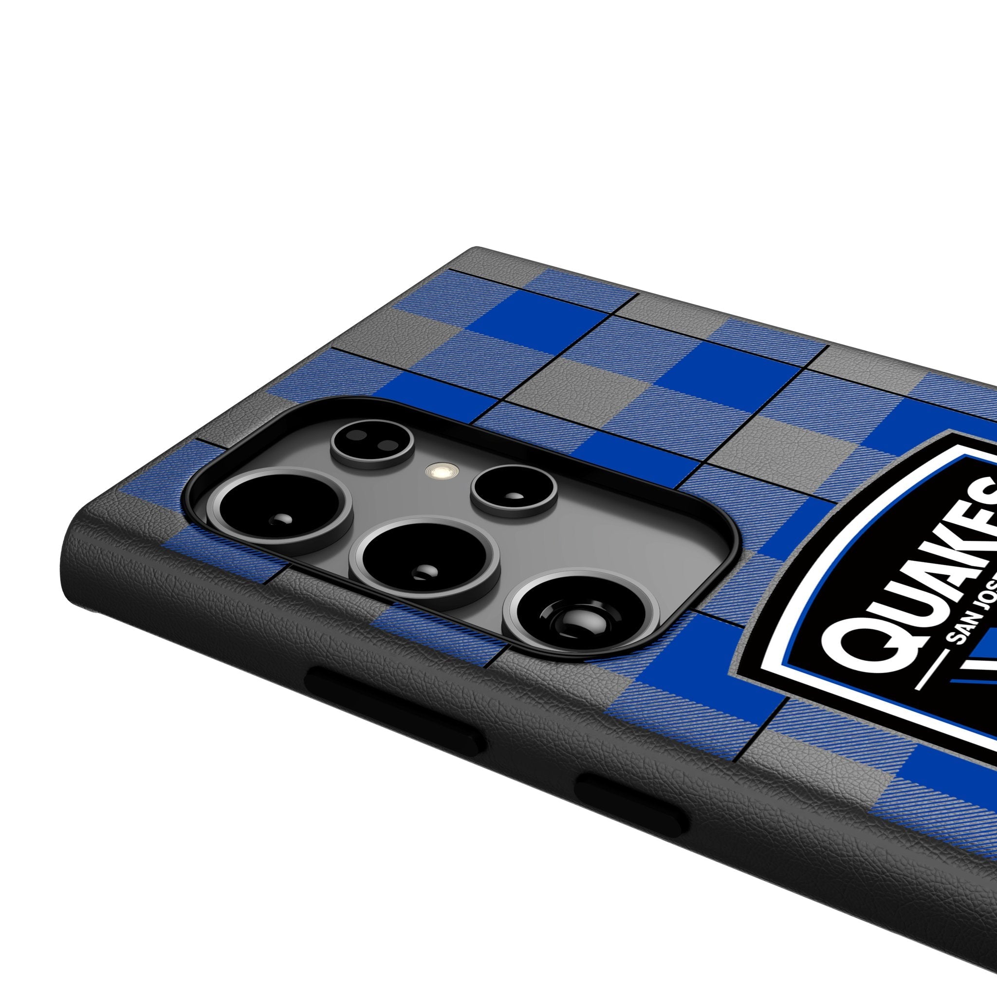 San Jose Earthquakes Plaid MagSafe Compatible Phone Case for Samsung Galaxy 4
