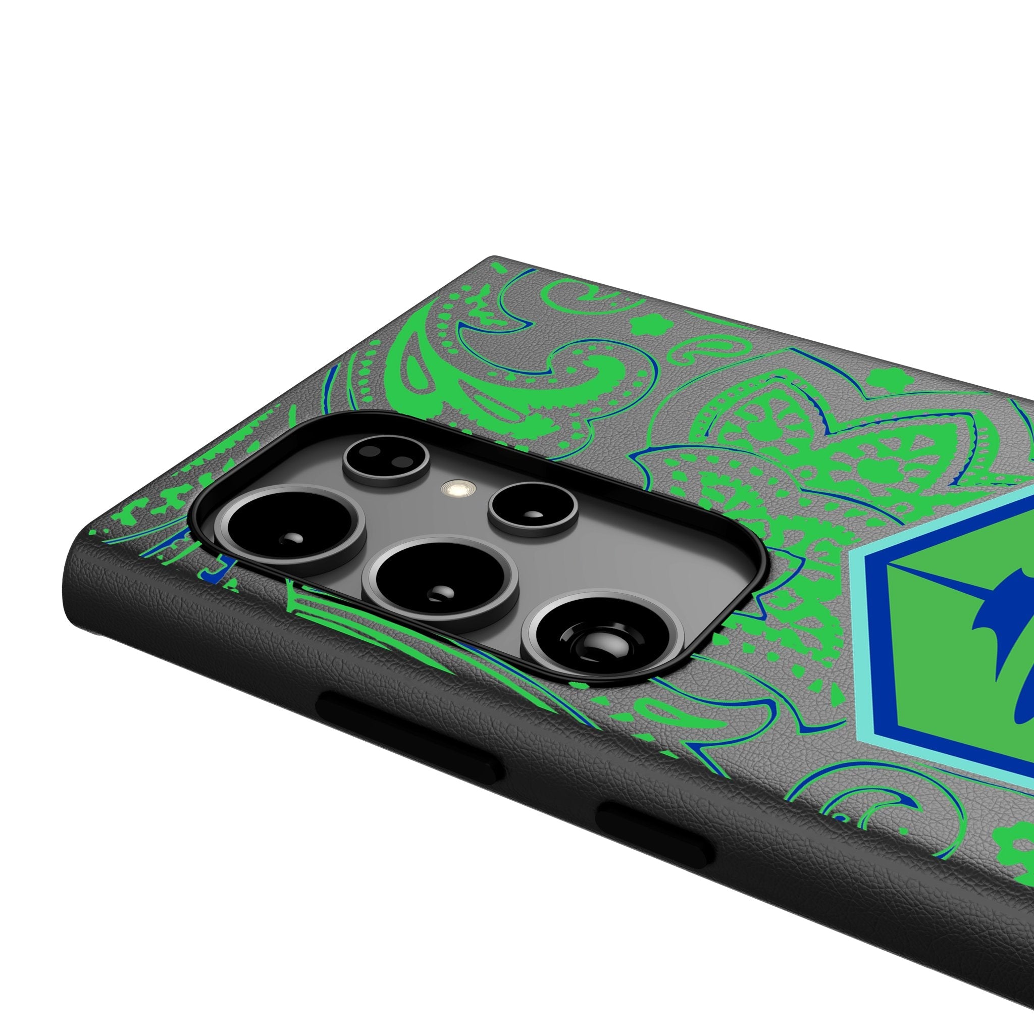 Seattle Sounders FC Paisley MagSafe Compatible Phone Case for Samsung Galaxy 4