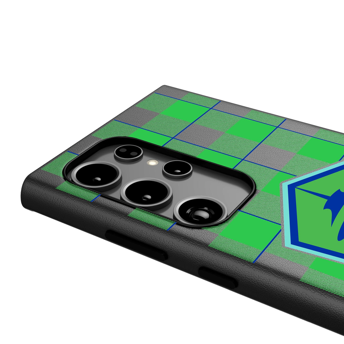 Seattle Sounders FC Plaid MagSafe Compatible Phone Case for Samsung Galaxy 4