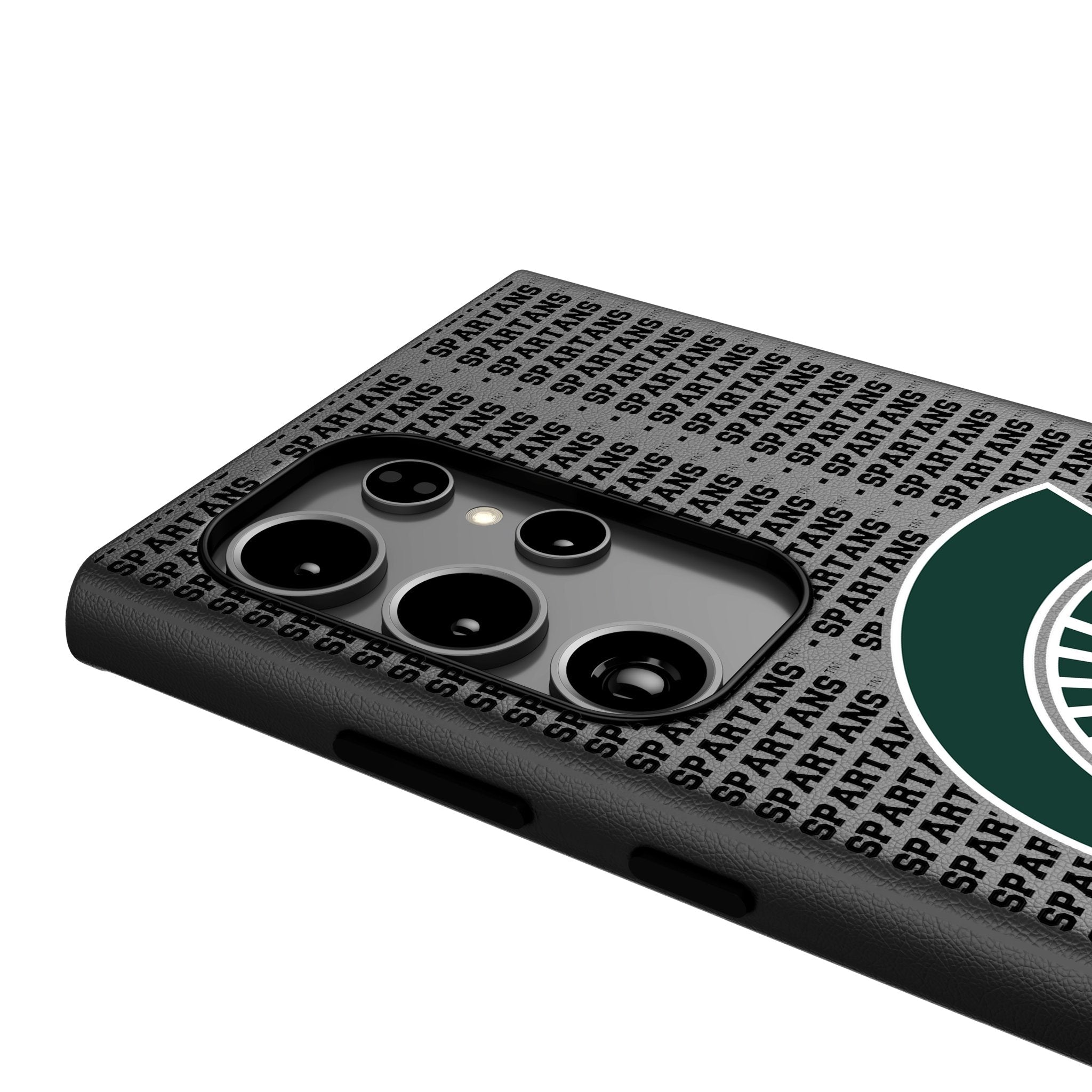 Michigan State University Spartans Text Backdrop MagSafe Compatible Phone Case for Samsung Galaxy 4