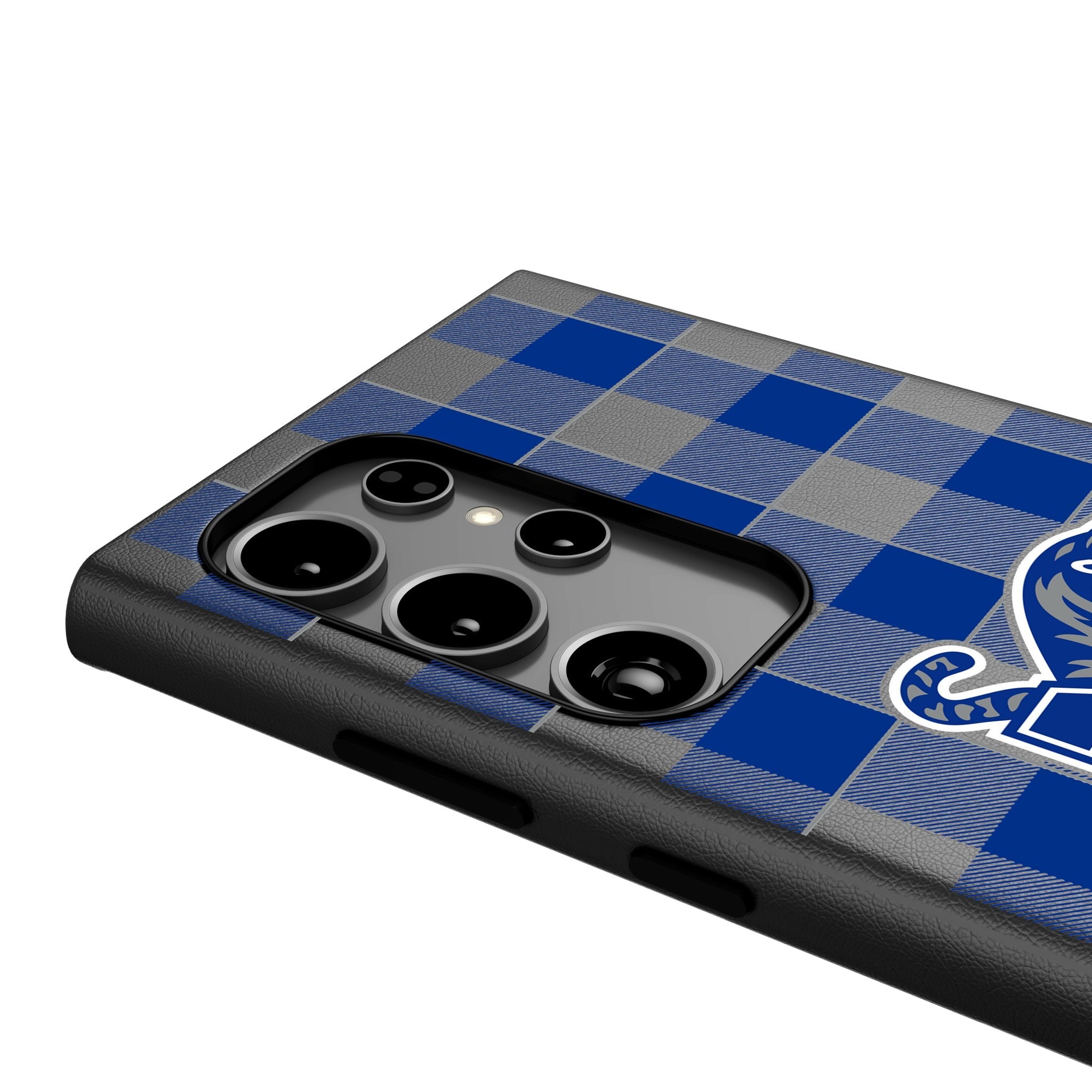 University of Memphis Tigers Plaid MagSafe Compatible Phone Case for Samsung Galaxy 4