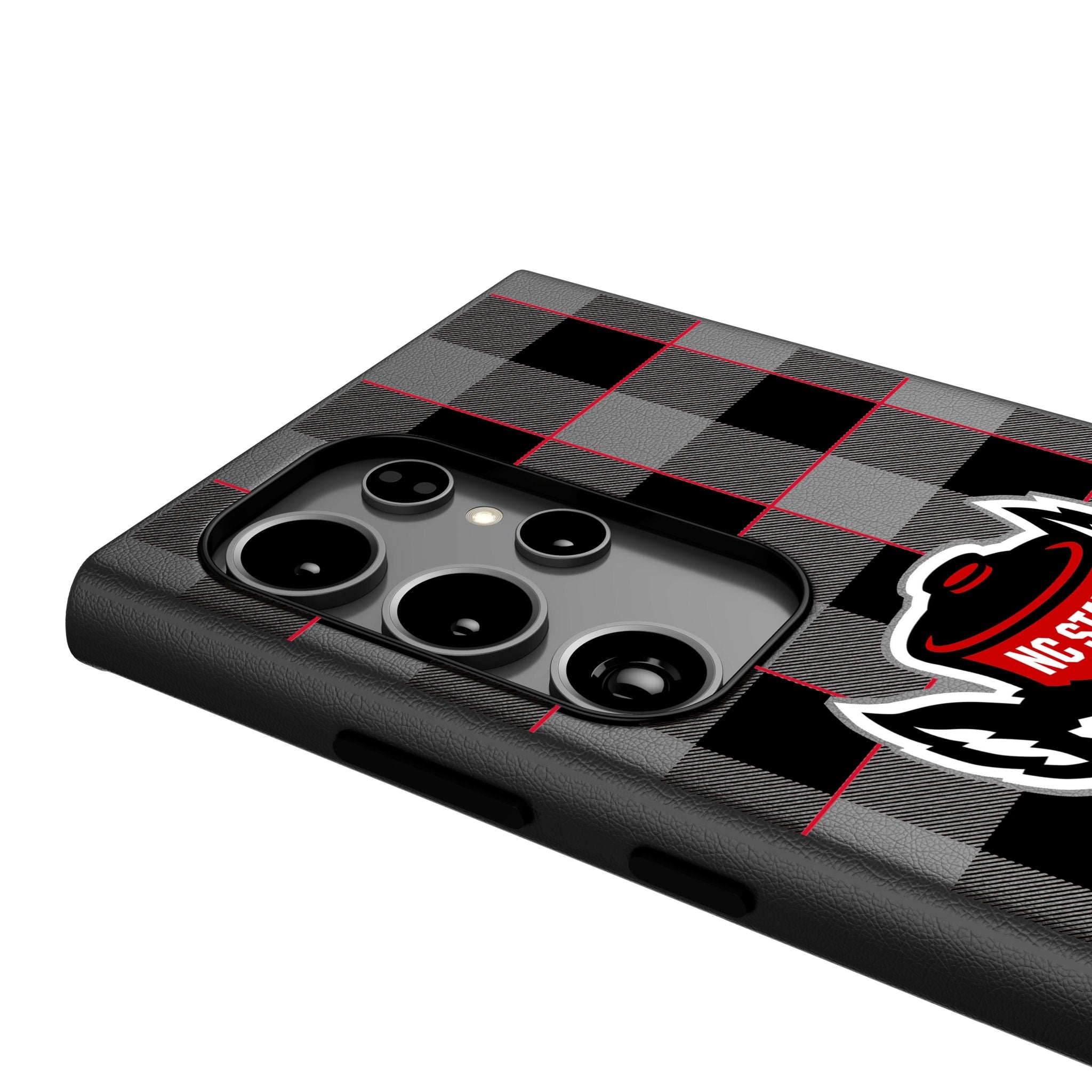 North Carolina State University Wolfpack Plaid MagSafe Compatible Phone Case for Samsung Galaxy 4