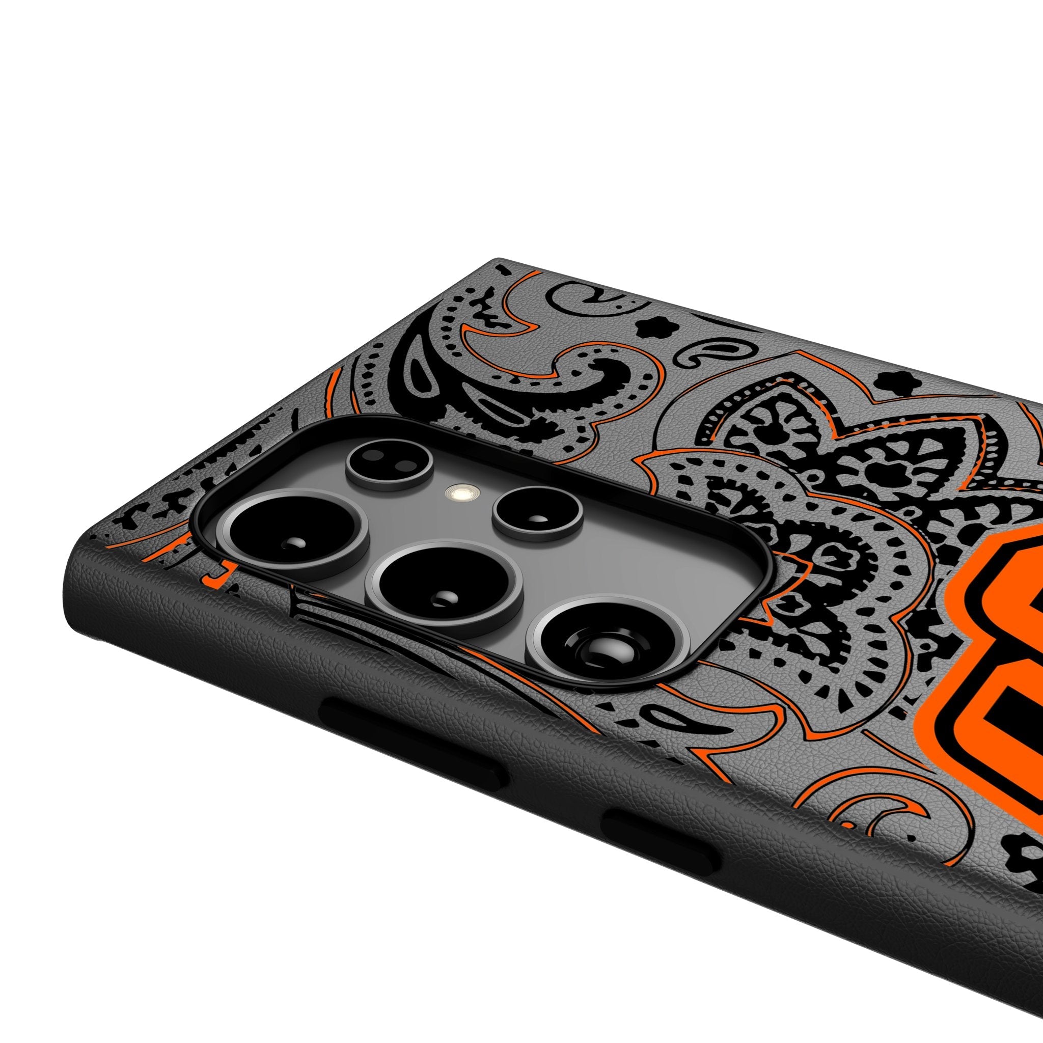Oklahoma State University Cowboys Paisley MagSafe Compatible Phone Case for Samsung Galaxy 4