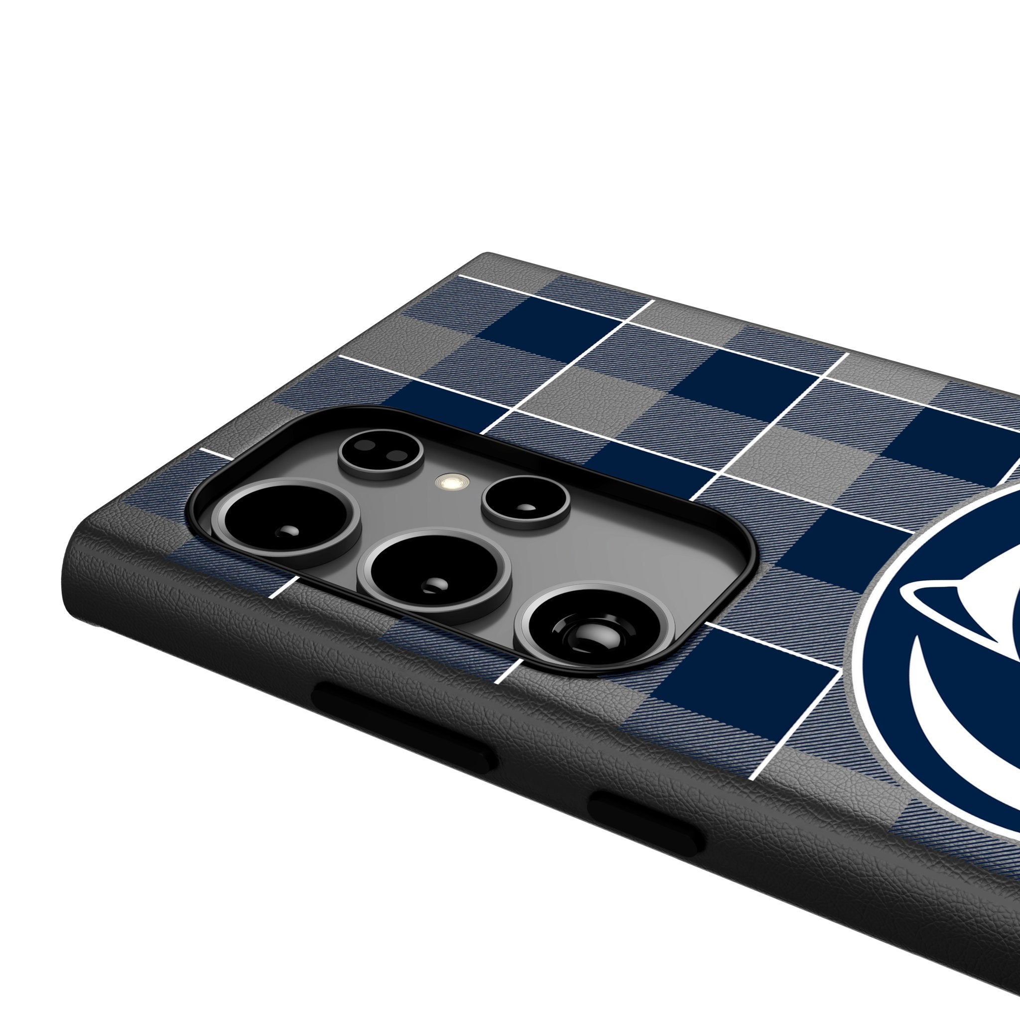 Pennsylvania State University Nittany Lions Plaid MagSafe Compatible Phone Case for Samsung Galaxy 4