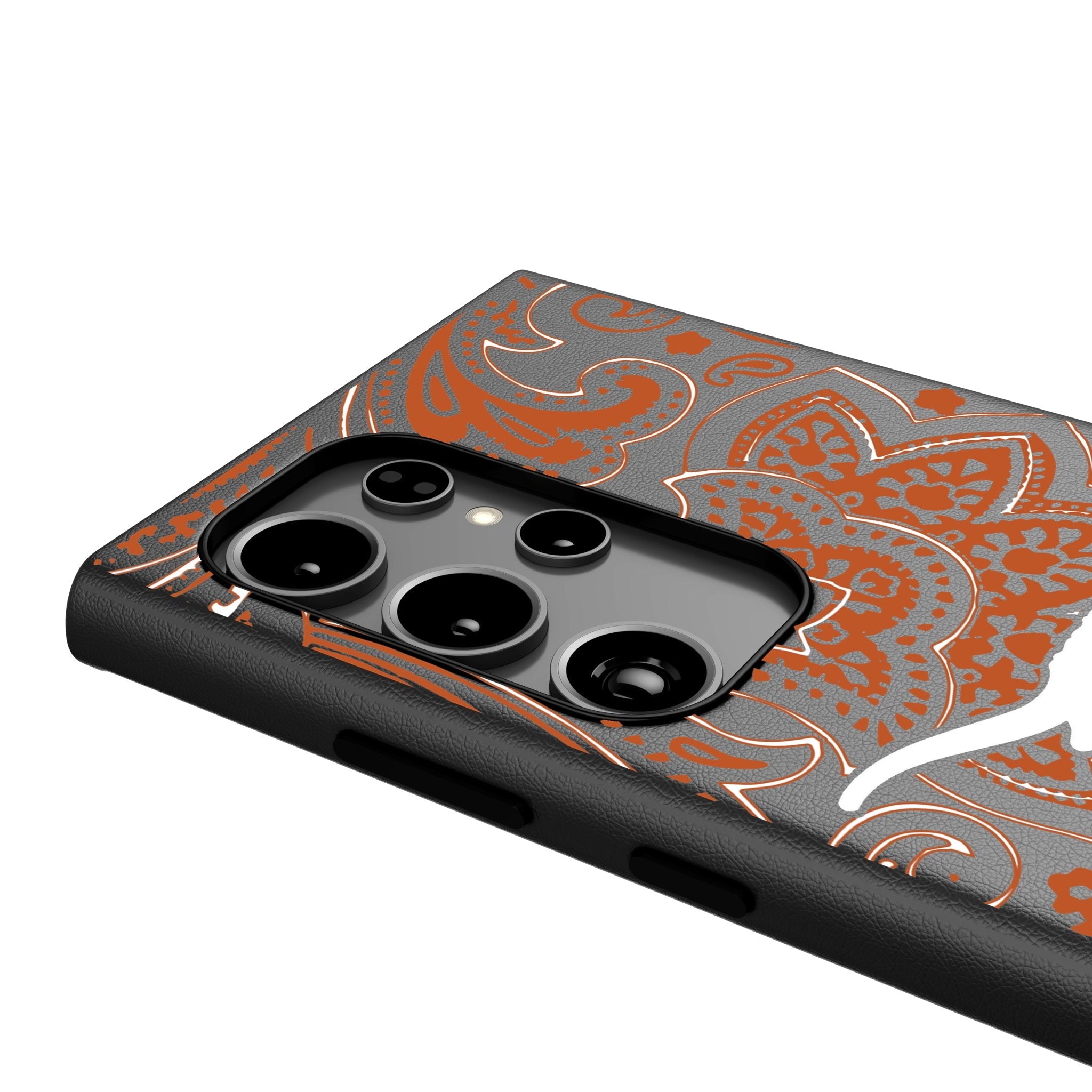 University of Texas Longhorns Paisley MagSafe Compatible Phone Case for Samsung Galaxy 4