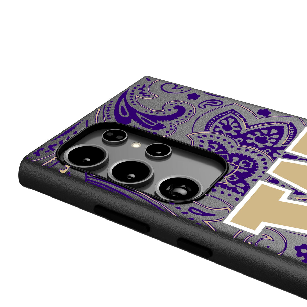University of Washington Huskies Paisley MagSafe Compatible Phone Case for Samsung Galaxy 4