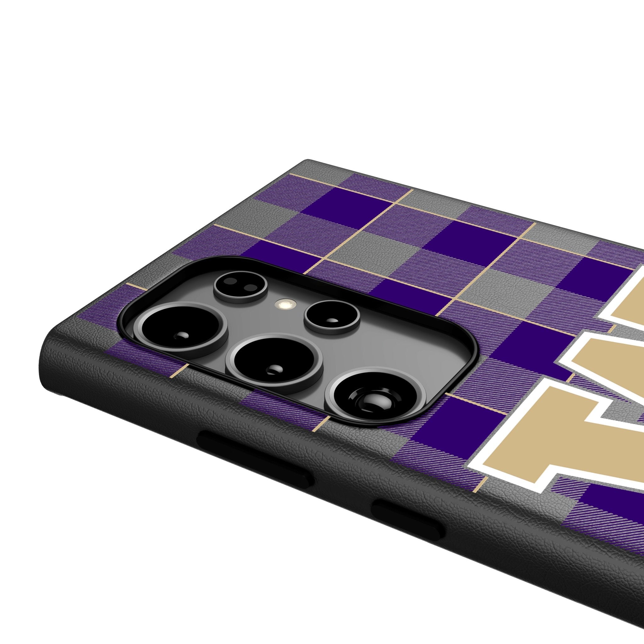 University of Washington Huskies Plaid MagSafe Compatible Phone Case for Samsung Galaxy 4
