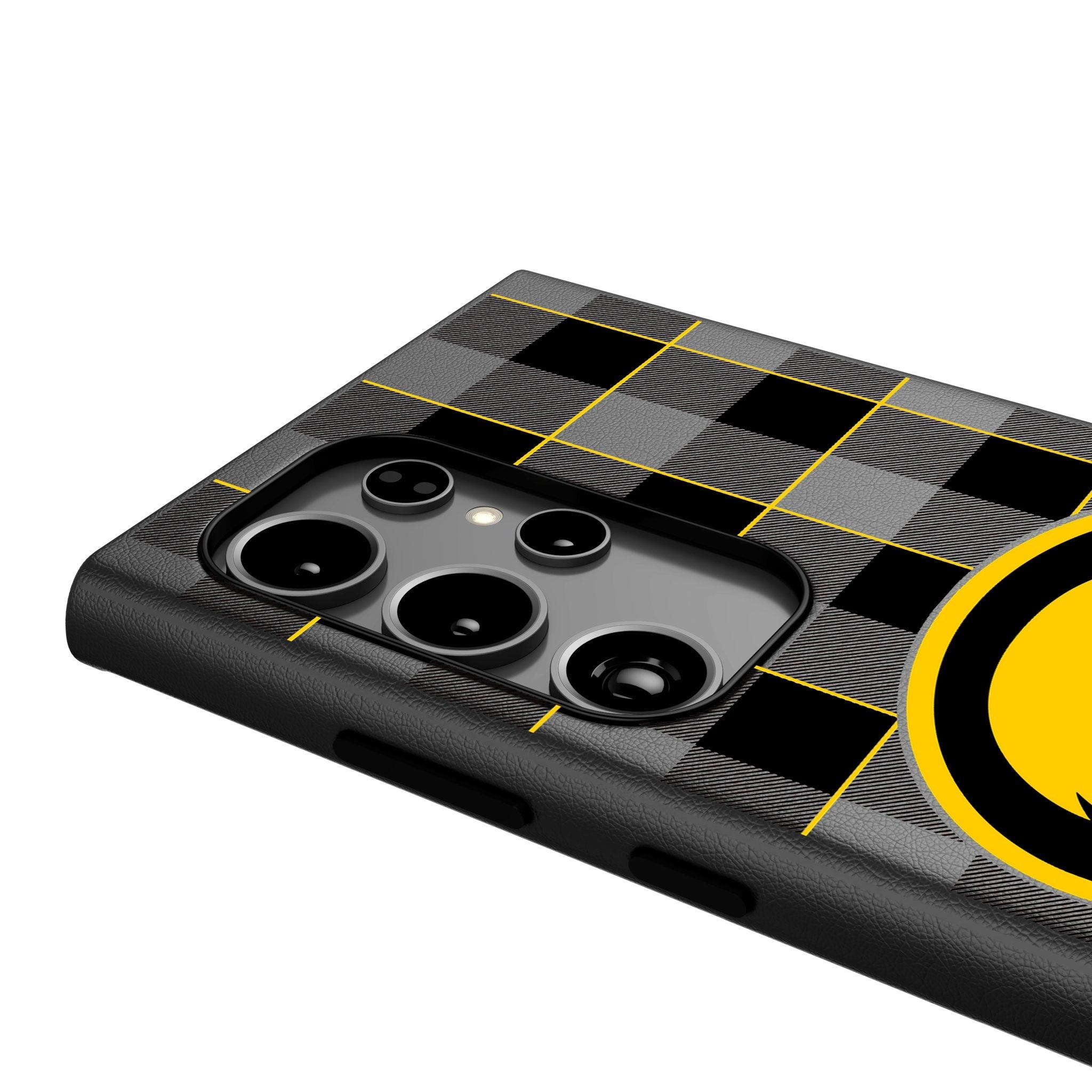 University of Iowa Hawkeyes Plaid MagSafe Compatible Phone Case for Samsung Galaxy 4