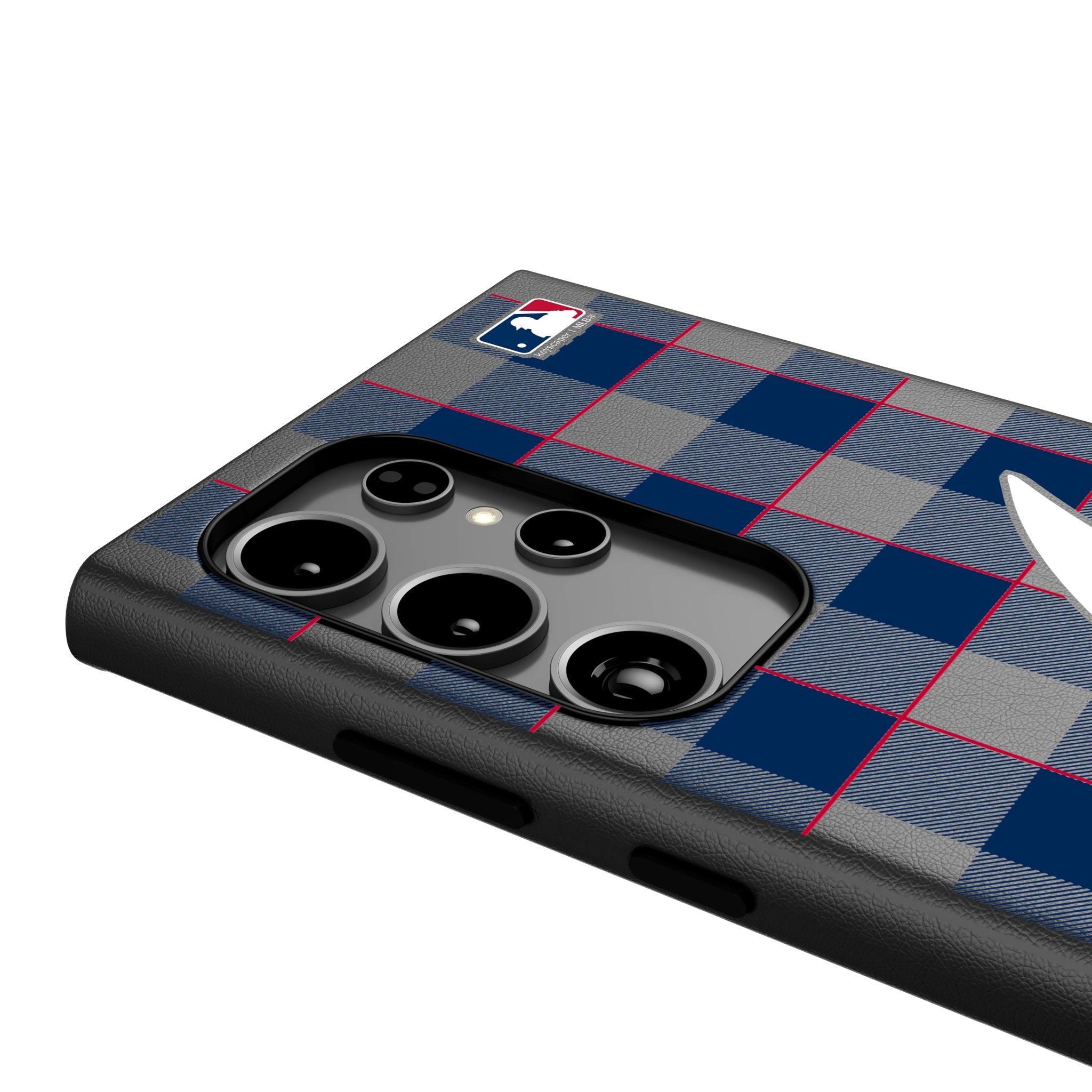 Atlanta Braves Plaid MagSafe Compatible Phone Case for Samsung Galaxy 4