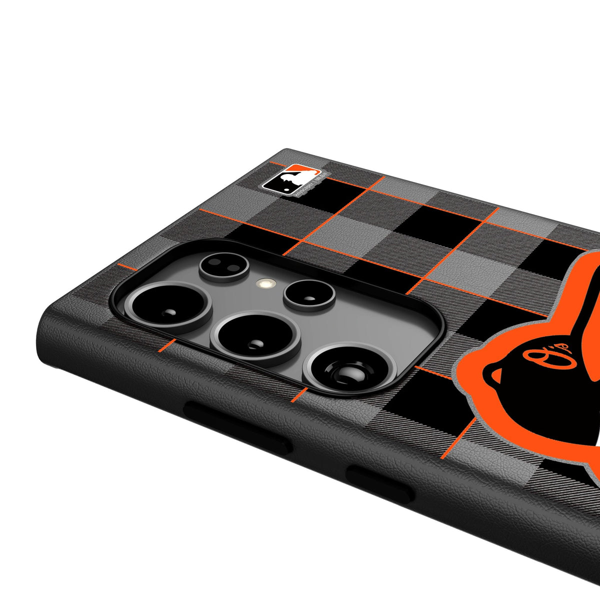 Baltimore Orioles Plaid MagSafe Compatible Phone Case for Samsung Galaxy 4