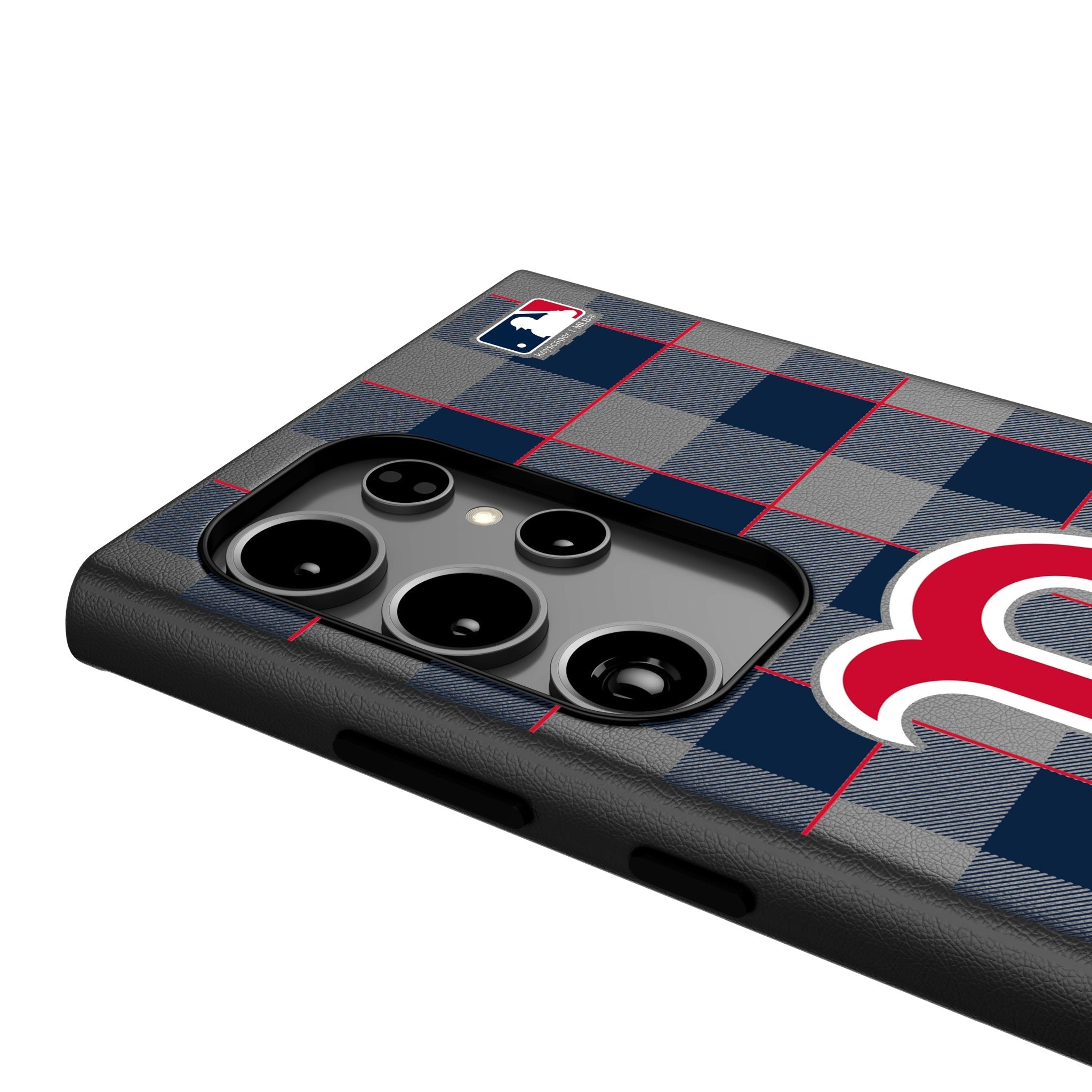 Boston Red Sox Plaid MagSafe Compatible Phone Case for Samsung Galaxy 4