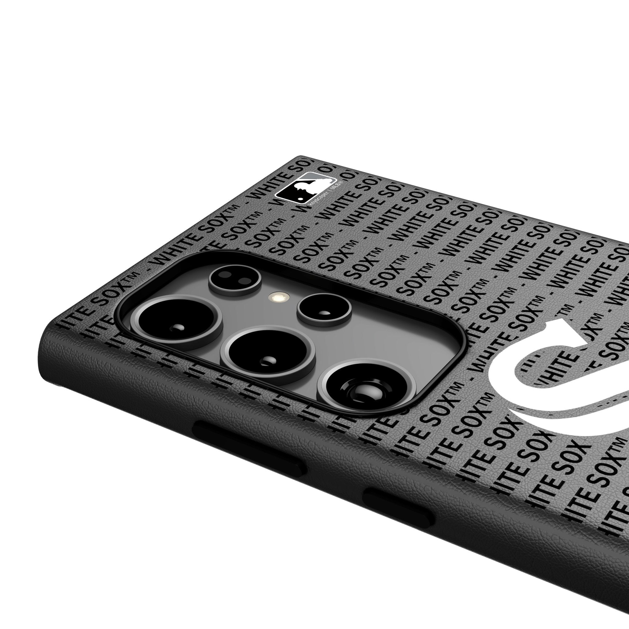 Chicago White Sox Text Backdrop MagSafe Compatible Phone Case for Samsung Galaxy 4