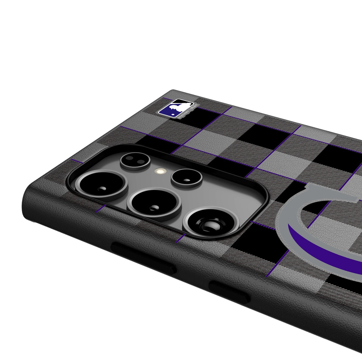 Colorado Rockies Plaid MagSafe Compatible Phone Case for Samsung Galaxy 4