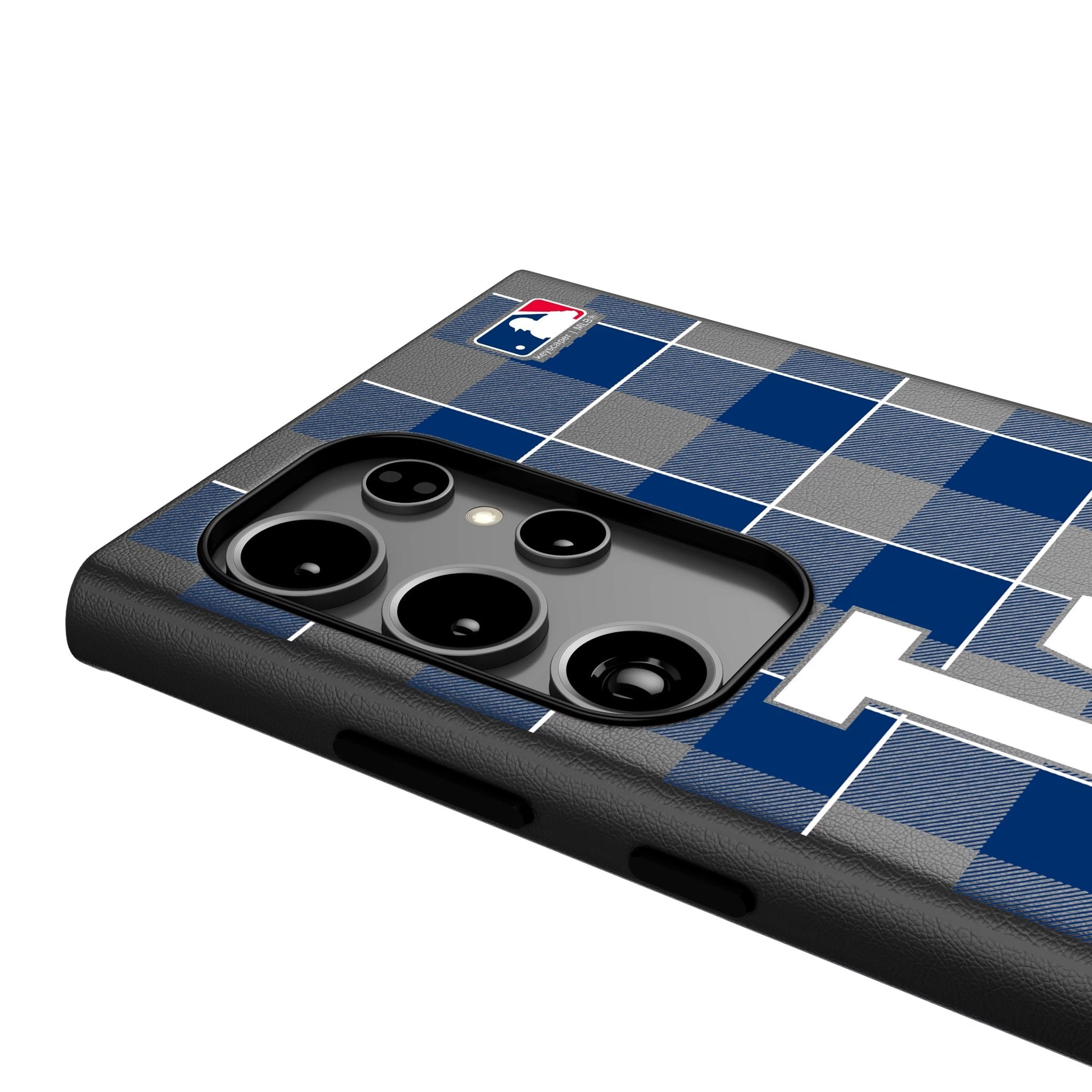 LA Dodgers Plaid MagSafe Compatible Phone Case for Samsung Galaxy 4