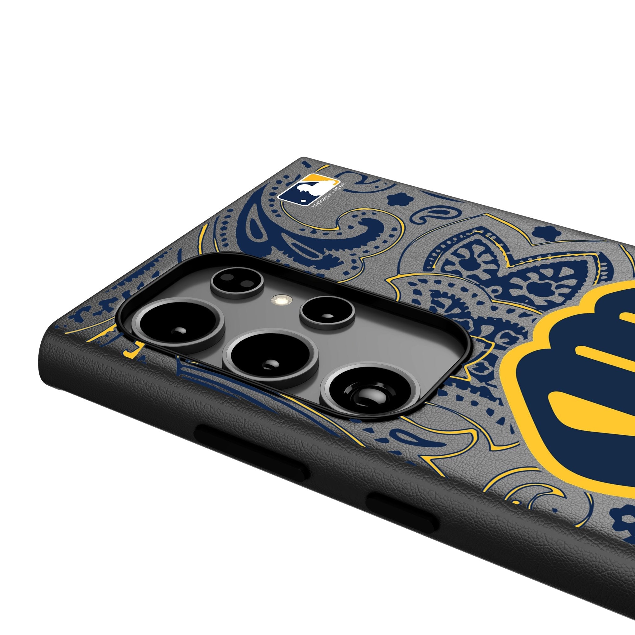 Milwaukee Brewers Paisley MagSafe Compatible Phone Case for Samsung Galaxy 4