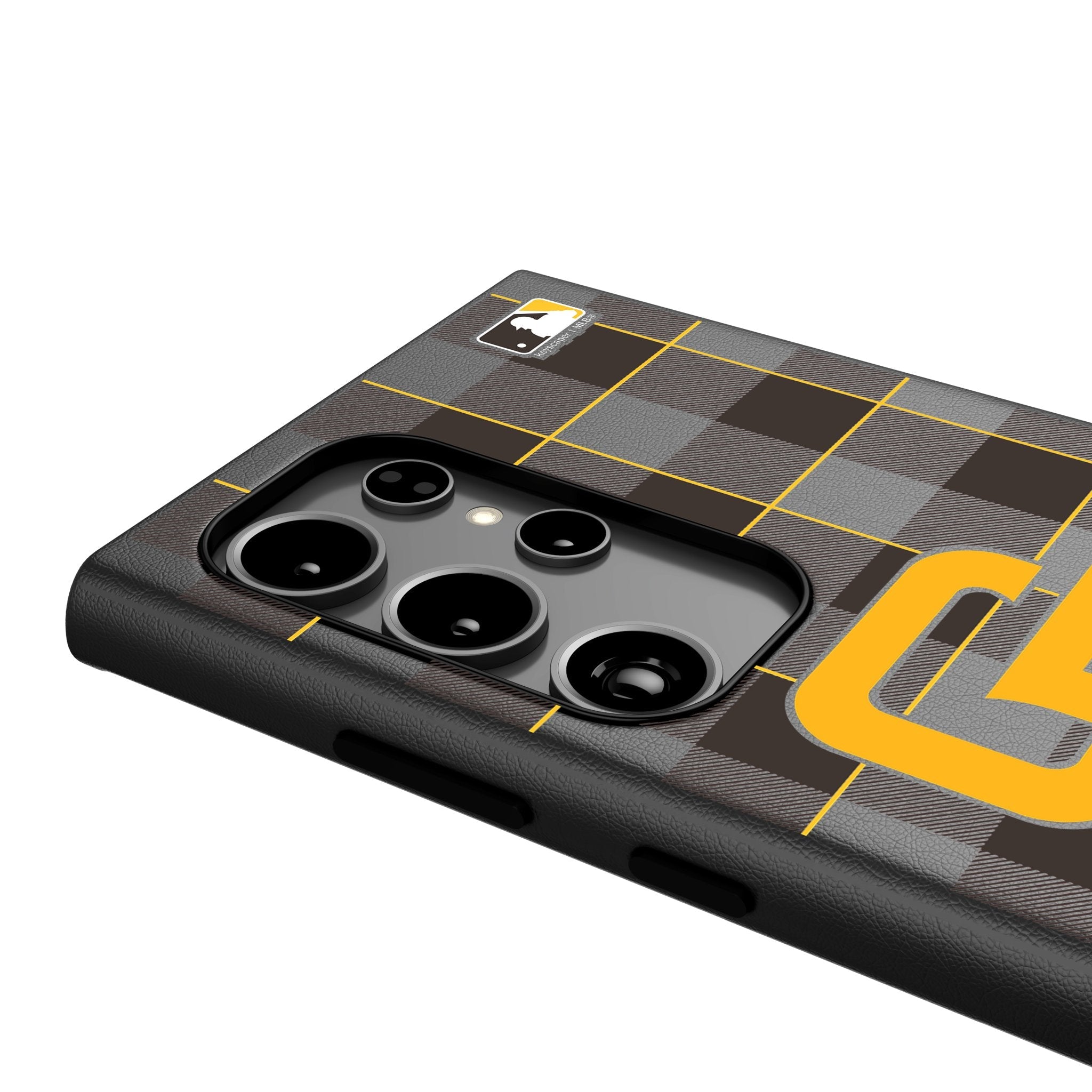 San Diego Padres Plaid MagSafe Compatible Phone Case for Samsung Galaxy 4
