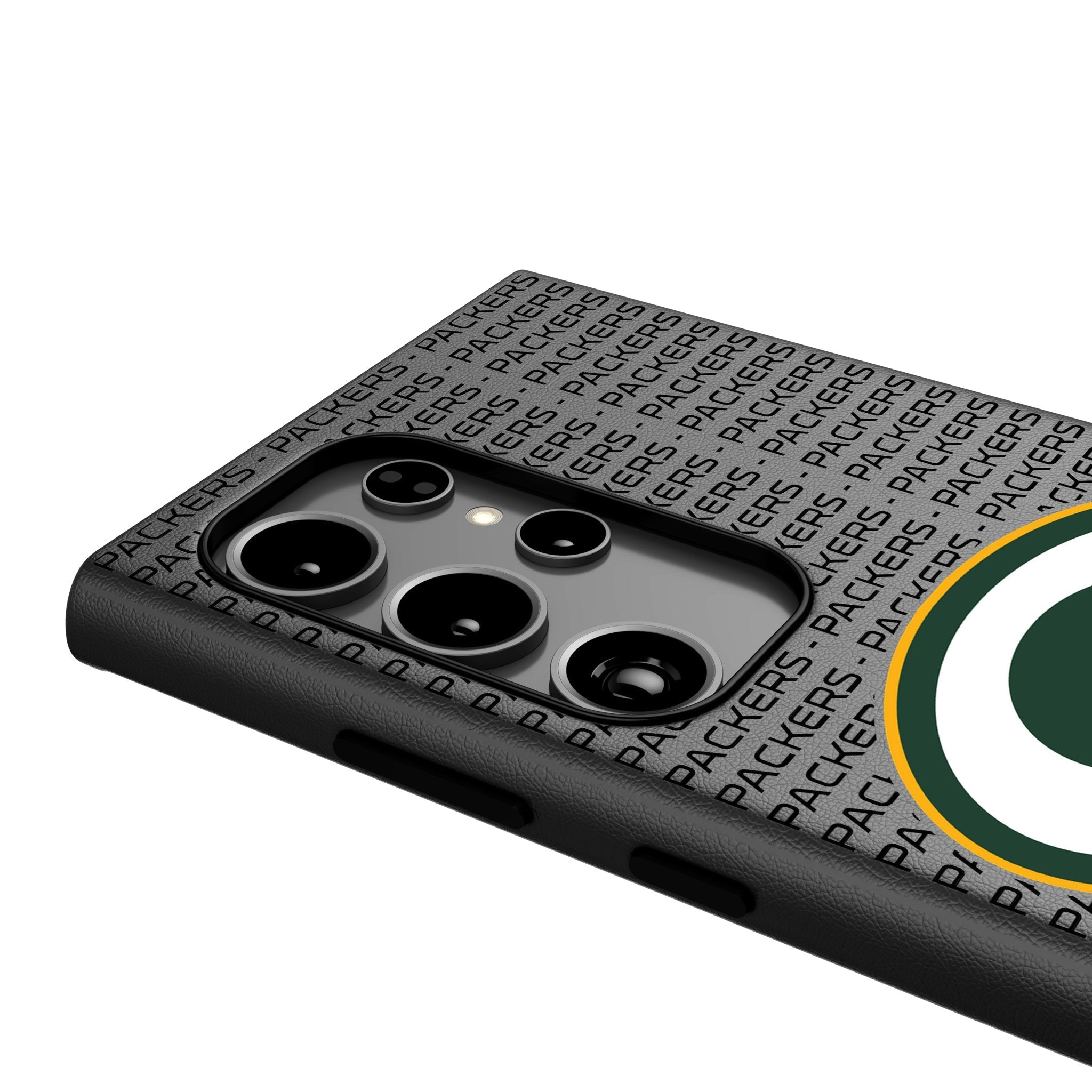 Green Bay Packers Text Backdrop MagSafe Compatible Phone Case for Samsung Galaxy 4