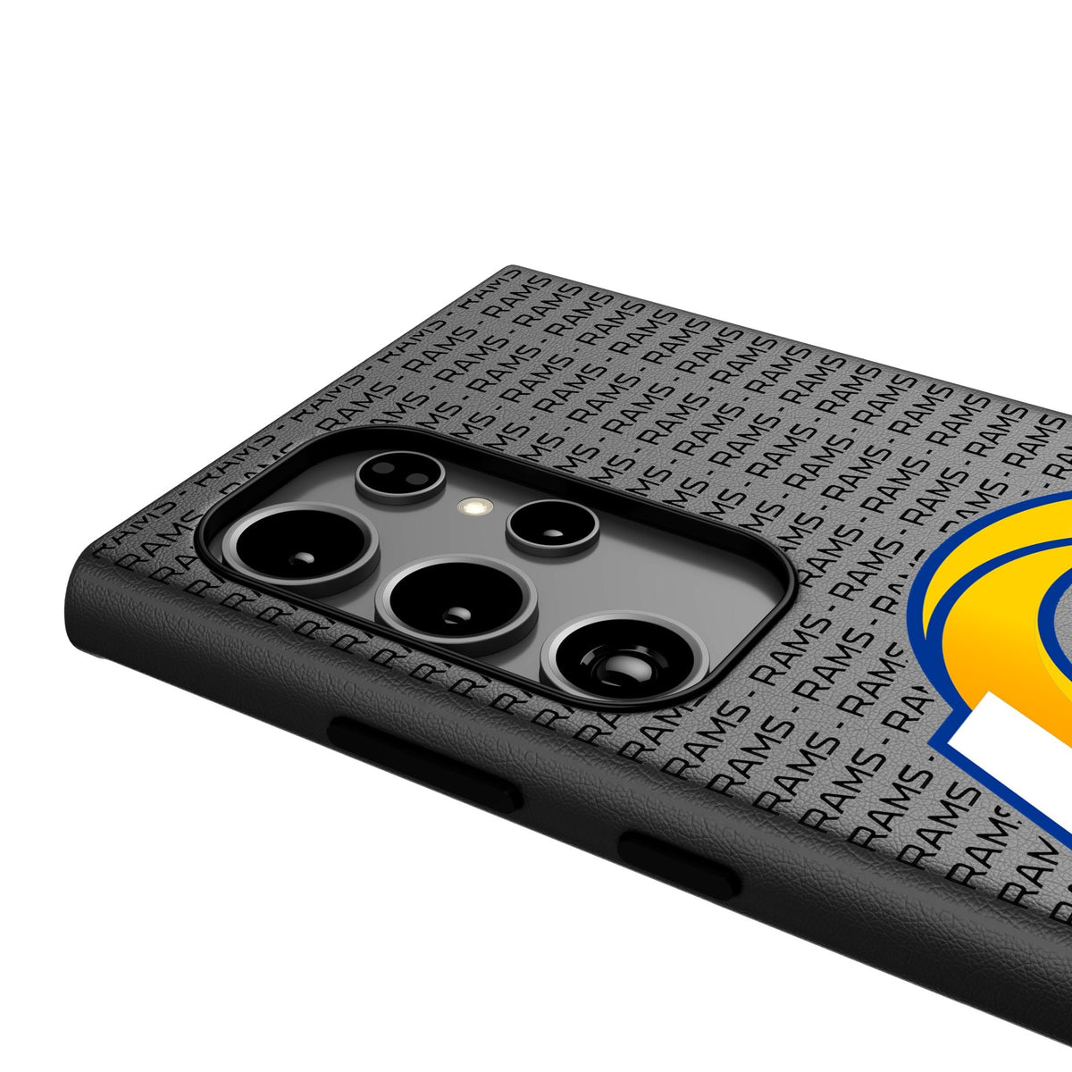 Los Angeles Rams Text Backdrop MagSafe Compatible Phone Case for Samsung Galaxy 4