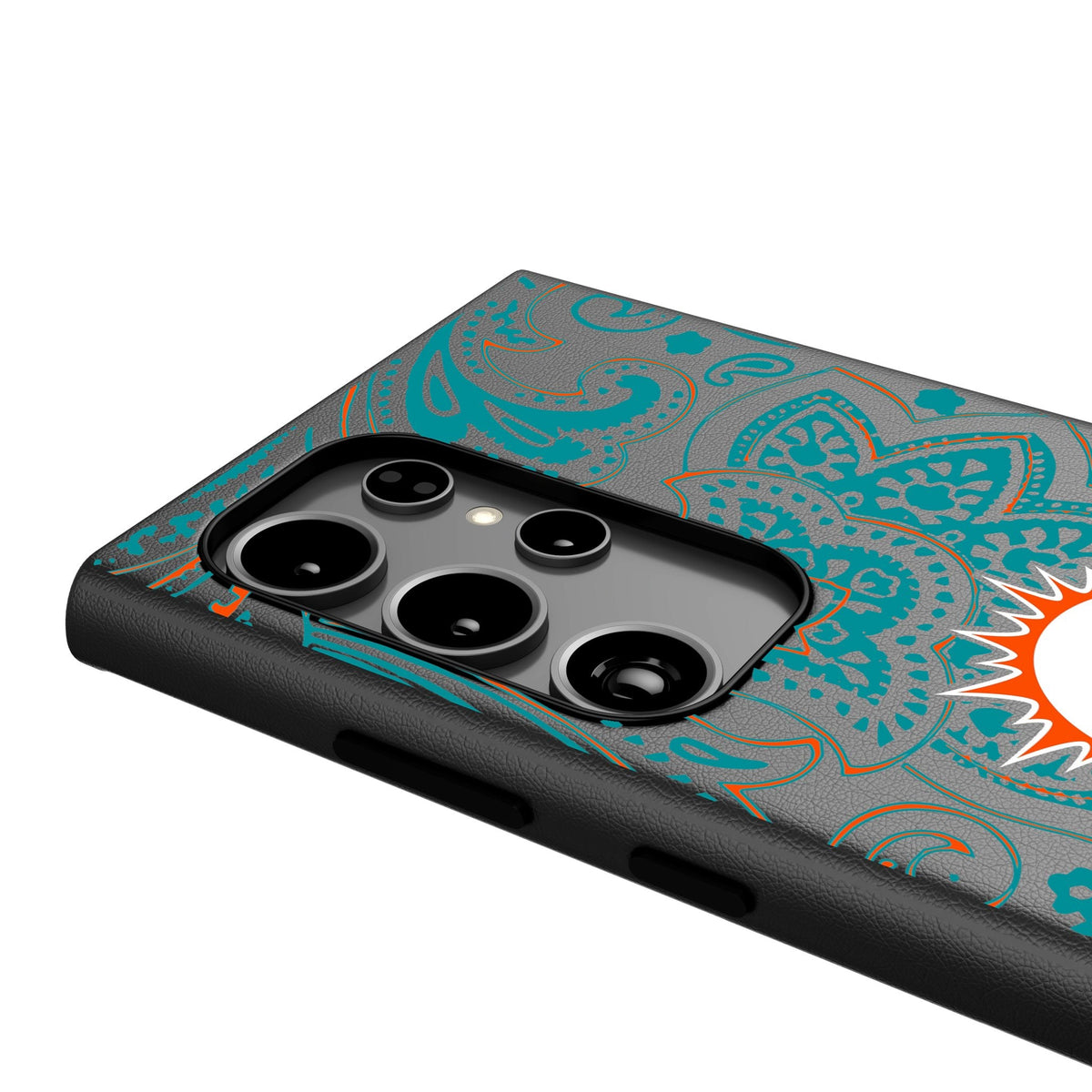 Miami Dolphins Paisley MagSafe Compatible Phone Case for Samsung Galaxy 4