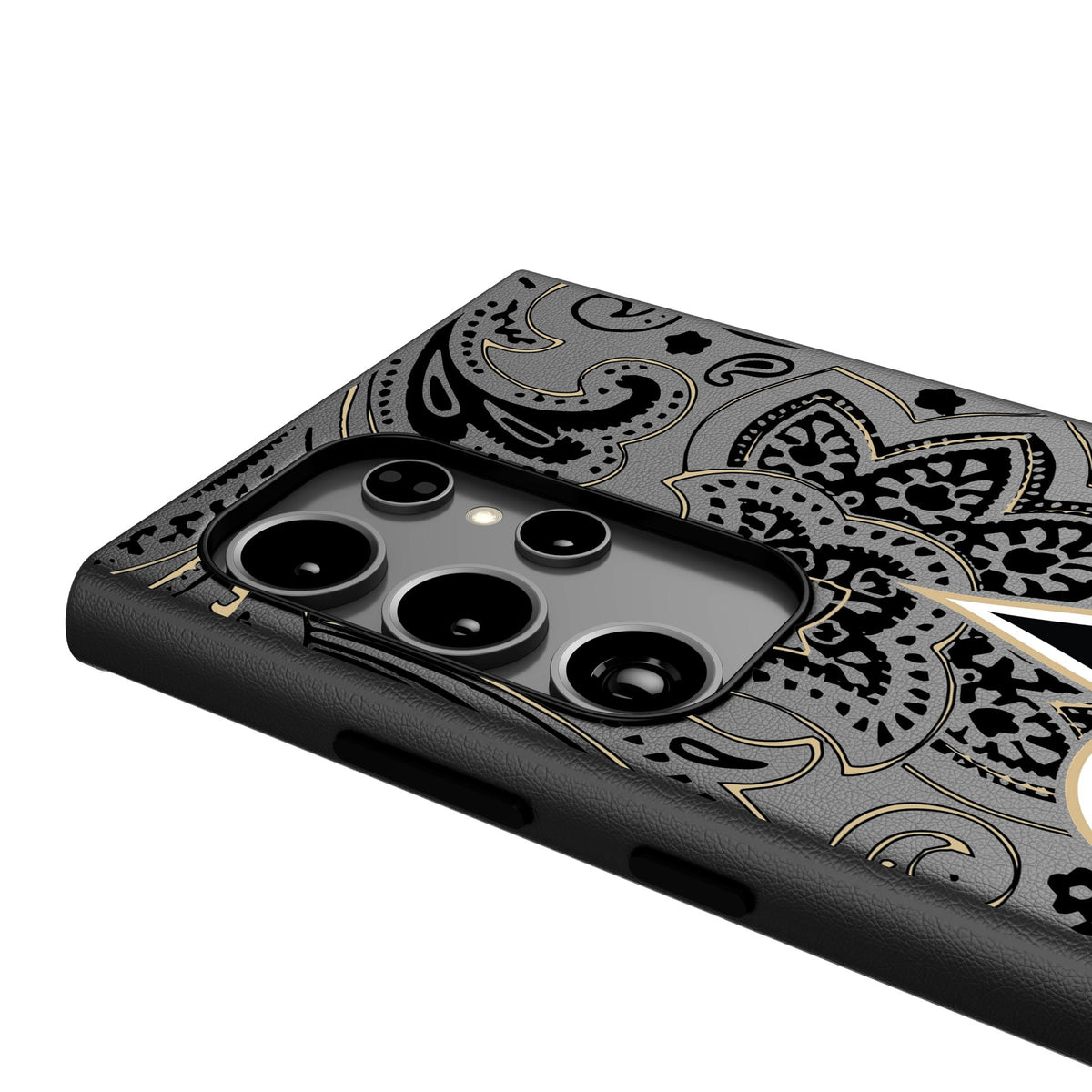 New Orleans Saints Paisley MagSafe Compatible Phone Case for Samsung Galaxy 4