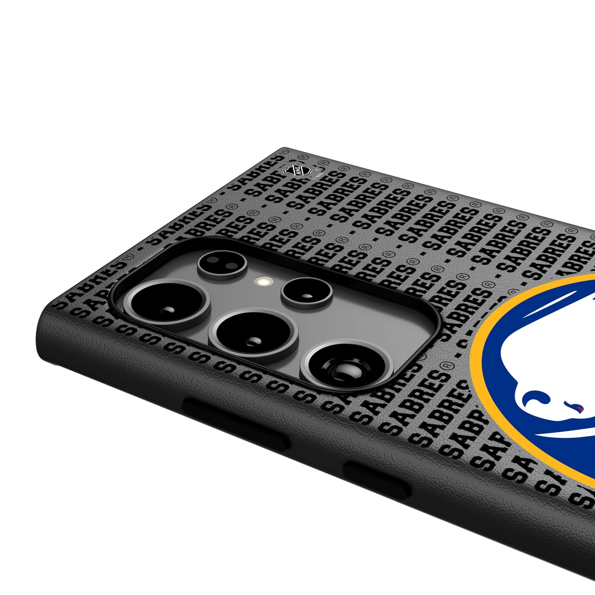 Buffalo Sabres Text Backdrop MagSafe Compatible Phone Case for Samsung Galaxy 4