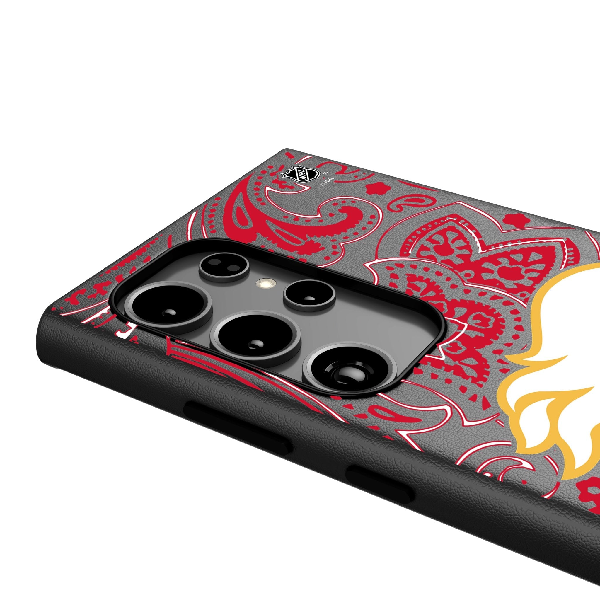 Calgary Flames Paisley MagSafe Compatible Phone Case for Samsung Galaxy 4