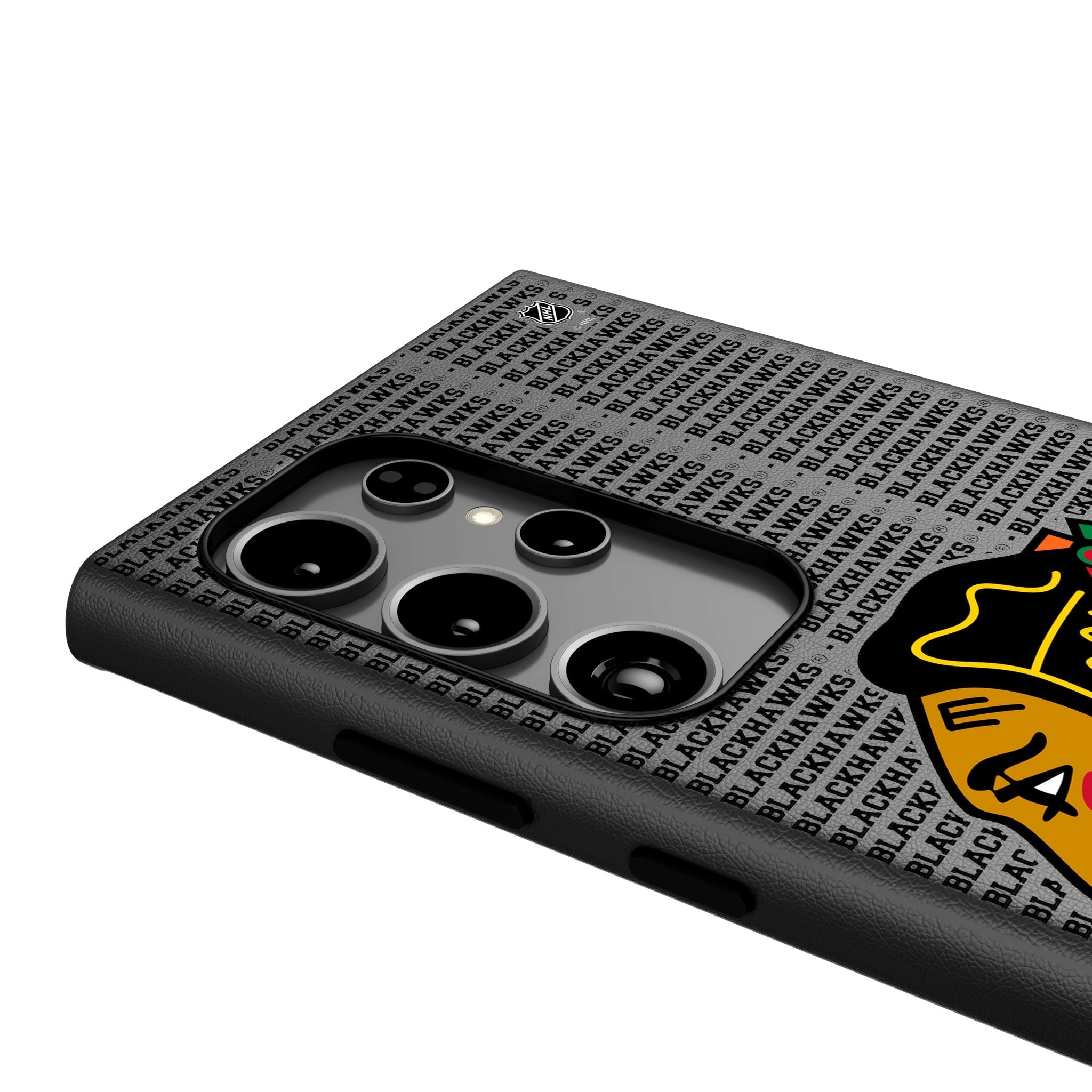 Chicago Blackhawks Text Backdrop MagSafe Compatible Phone Case for Samsung Galaxy 4