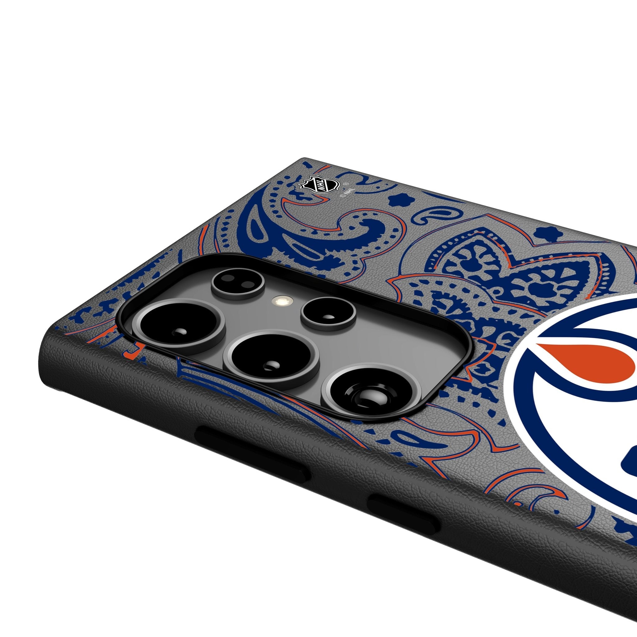 Edmonton Oilers Paisley MagSafe Compatible Phone Case for Samsung Galaxy 4