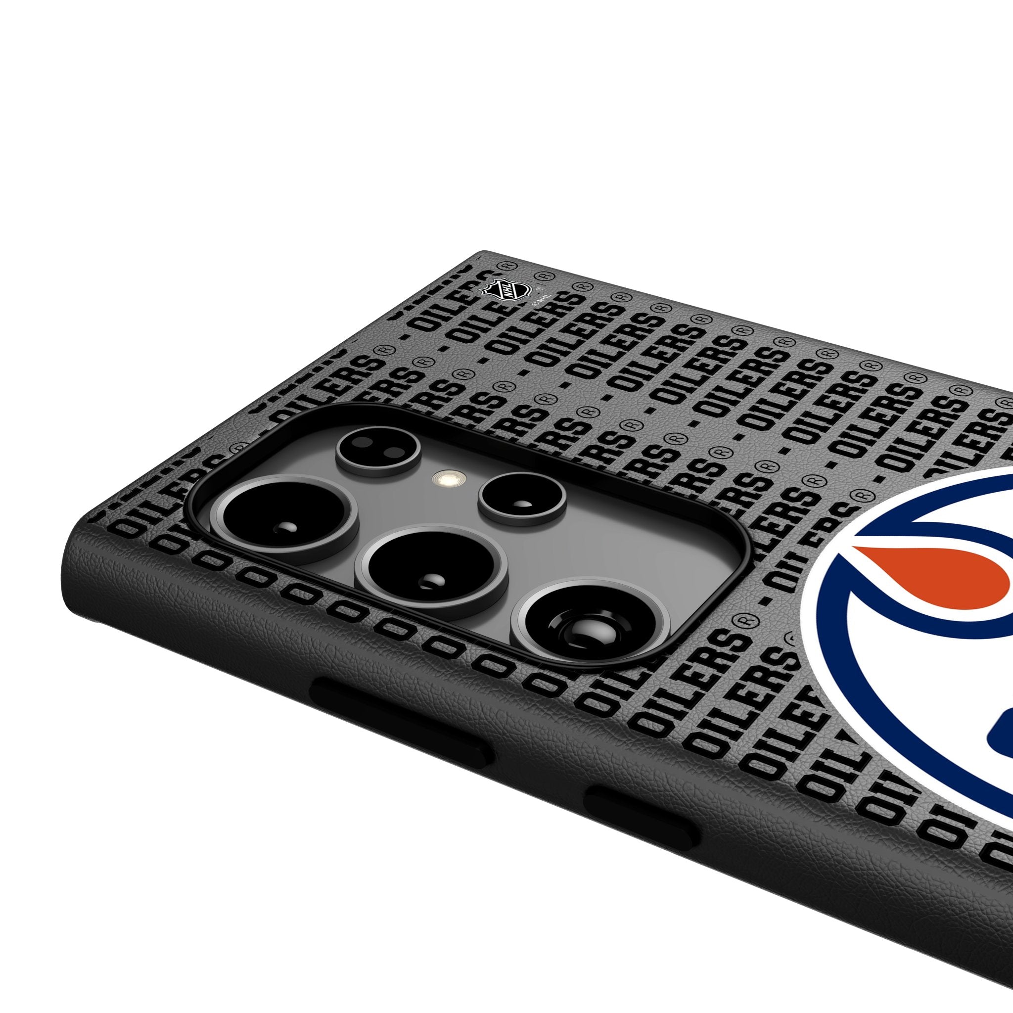Edmonton Oilers Text Backdrop MagSafe Compatible Phone Case for Samsung Galaxy 4