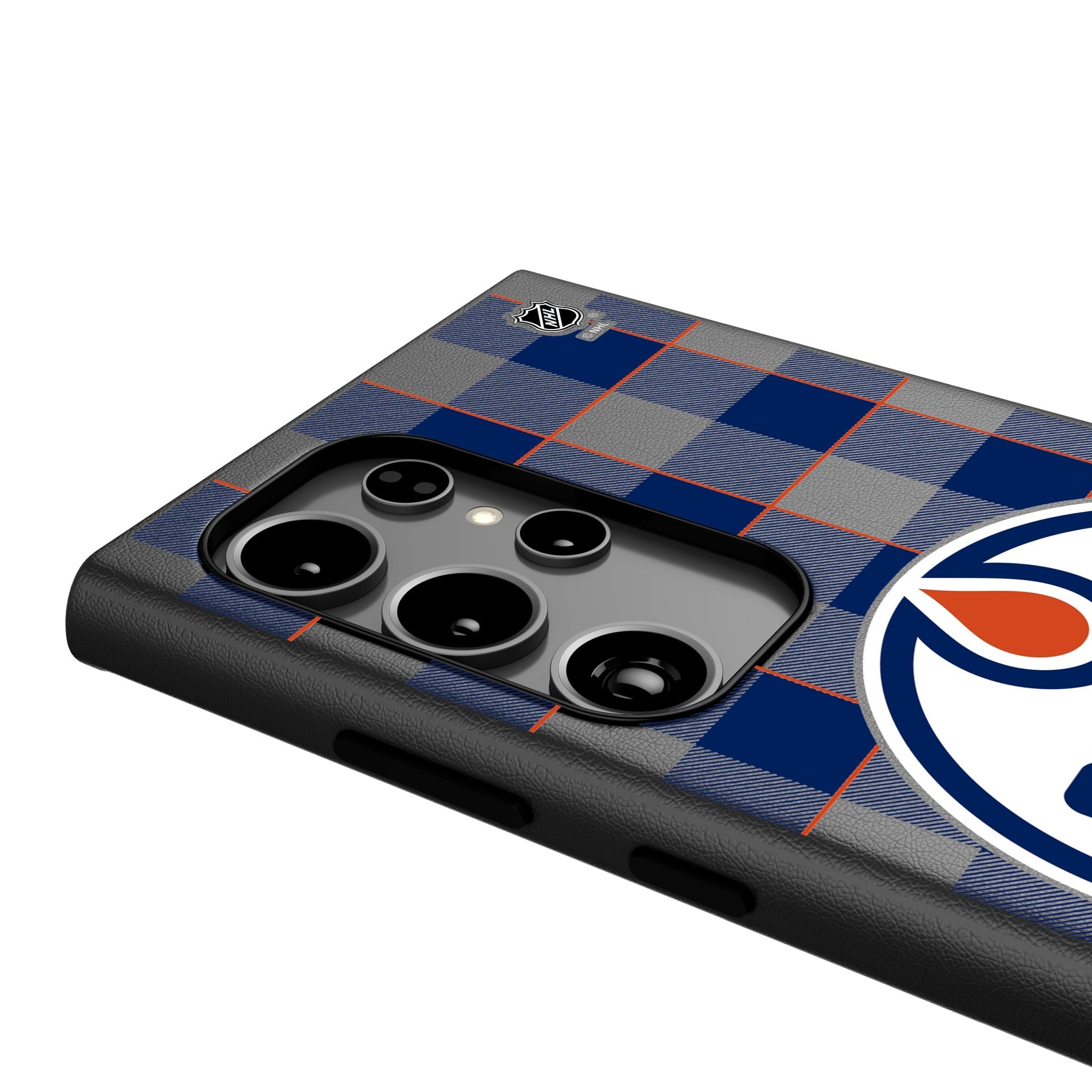 Edmonton Oilers Plaid MagSafe Compatible Phone Case for Samsung Galaxy 4
