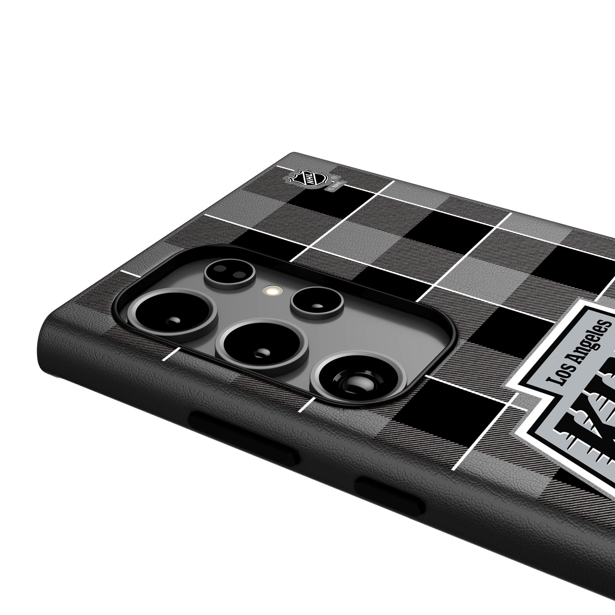 LA Kings Plaid MagSafe Compatible Phone Case for Samsung Galaxy 4