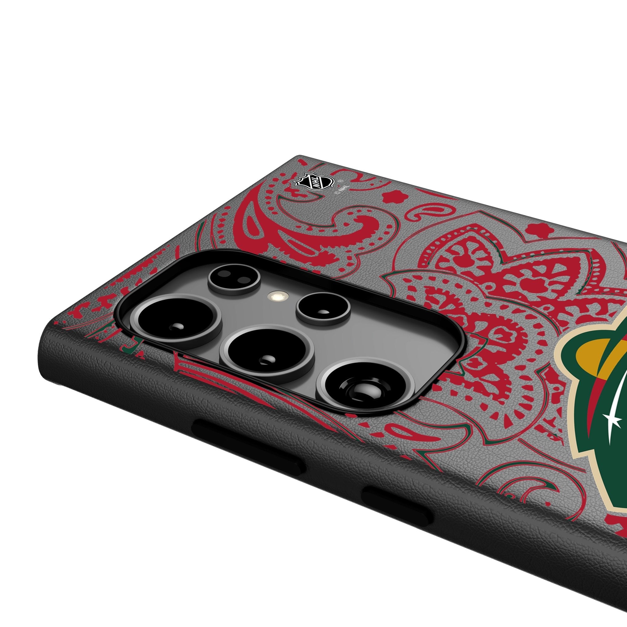 Minnesota Wild Paisley MagSafe Compatible Phone Case for Samsung Galaxy 4