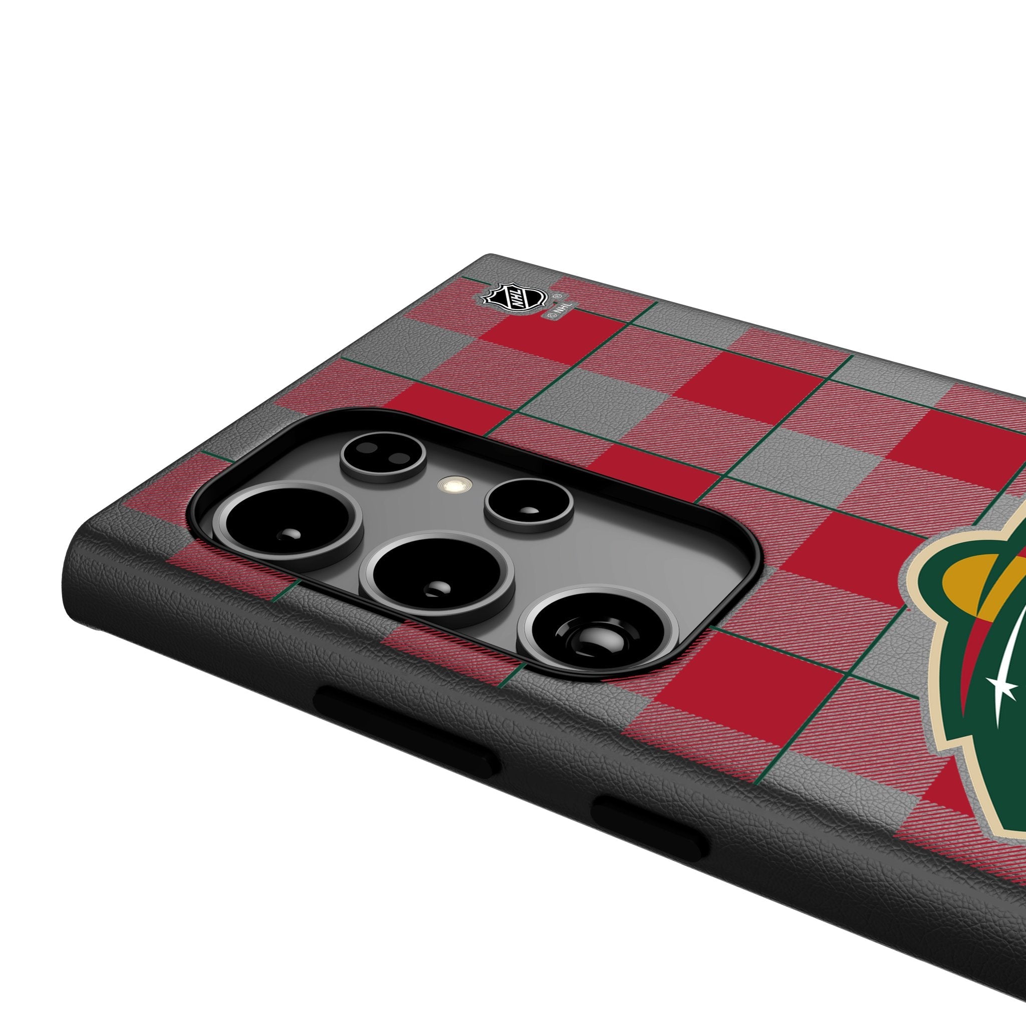 Minnesota Wild Plaid MagSafe Compatible Phone Case for Samsung Galaxy 4