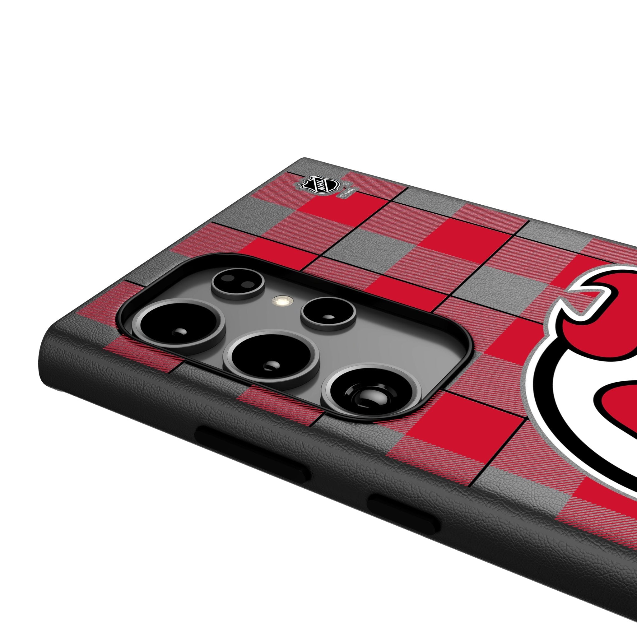 New Jersey Devils Plaid MagSafe Compatible Phone Case for Samsung Galaxy 4