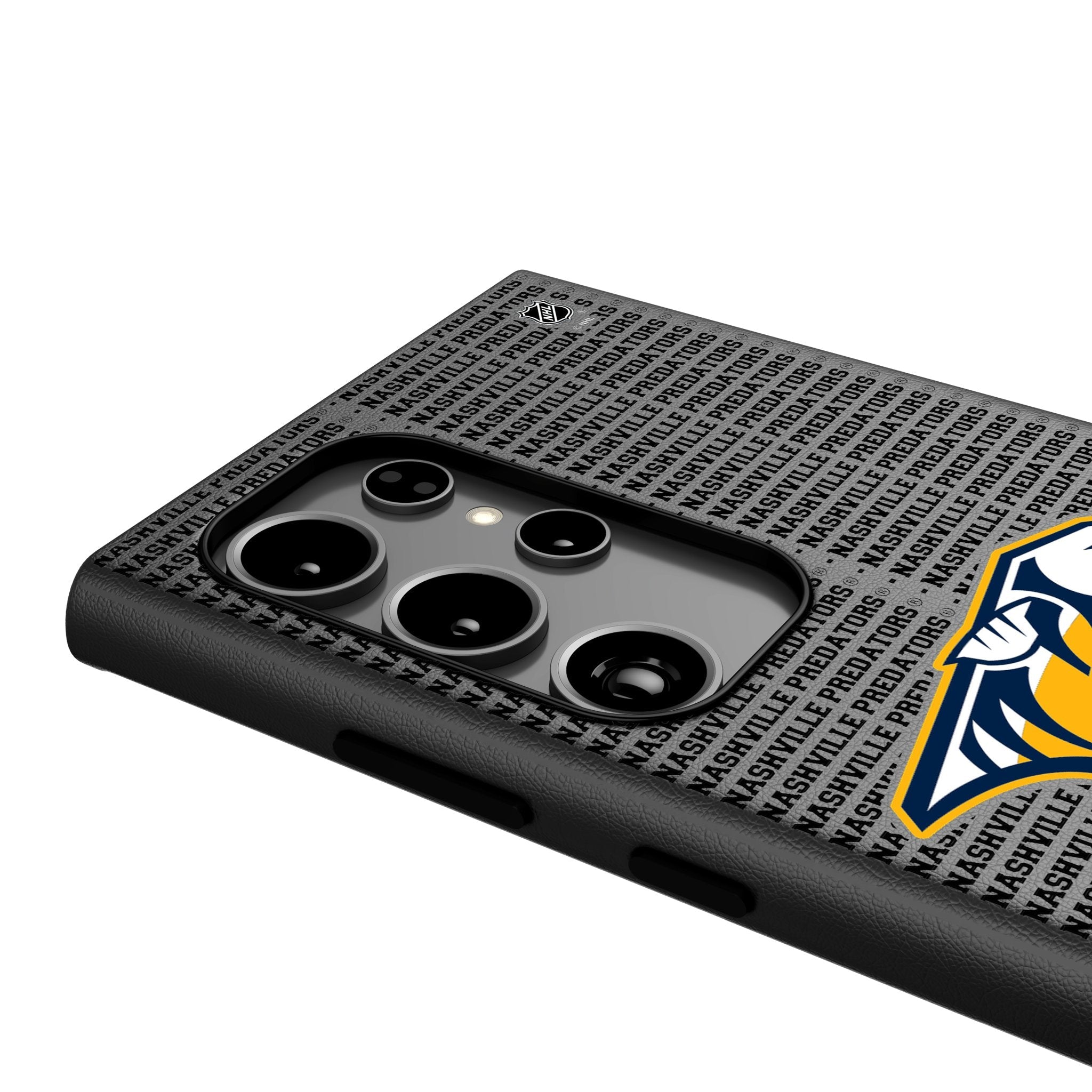 Nashville Predators Text Backdrop MagSafe Compatible Phone Case for Samsung Galaxy 4