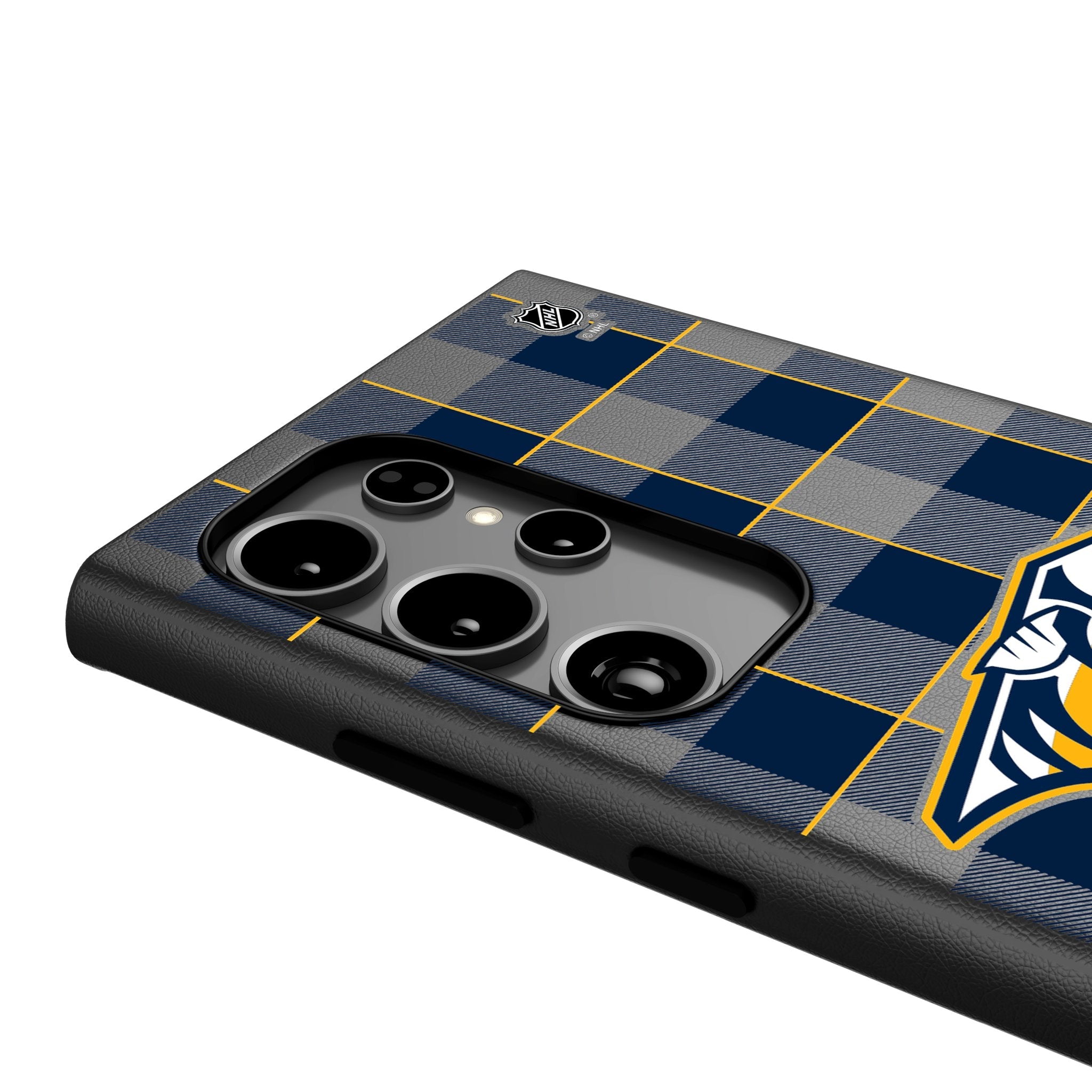 Nashville Predators Plaid MagSafe Compatible Phone Case for Samsung Galaxy 4