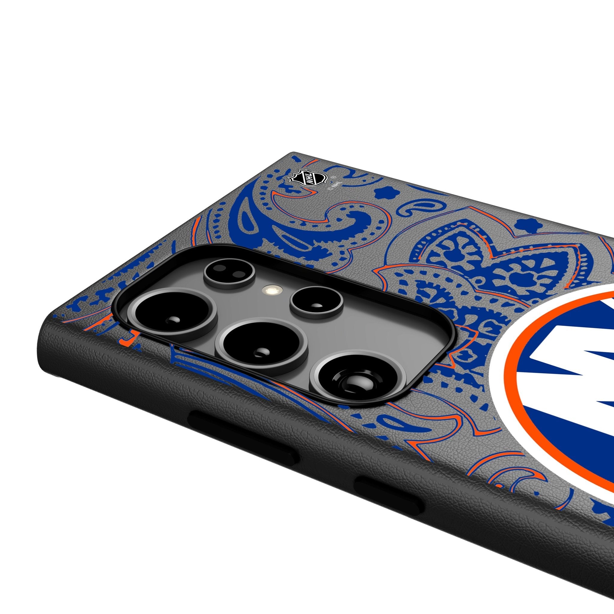 New York Islanders Paisley MagSafe Compatible Phone Case for Samsung Galaxy 4