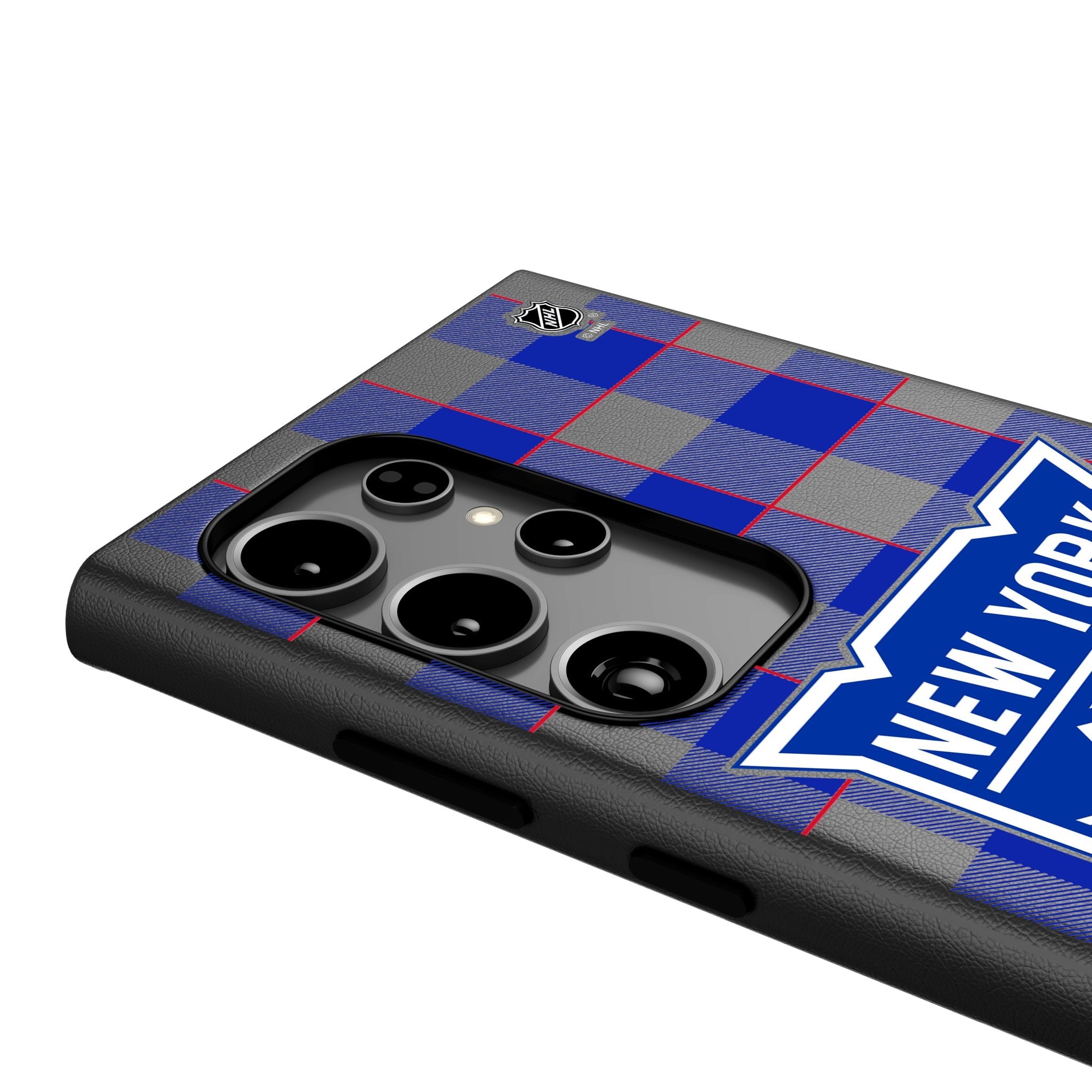 New York Rangers Plaid MagSafe Compatible Phone Case for Samsung Galaxy 4