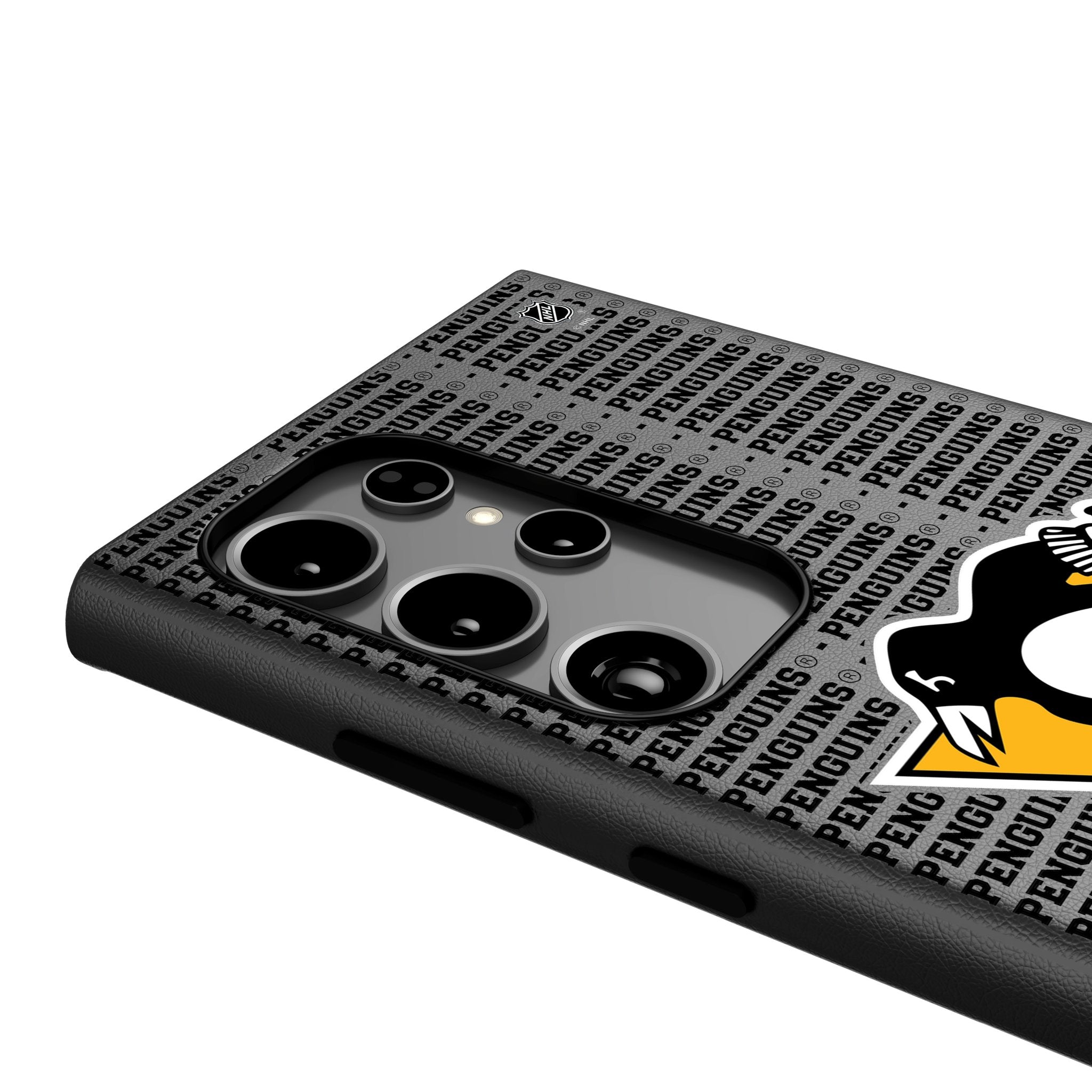 Pittsburgh Penguins Text Backdrop MagSafe Compatible Phone Case for Samsung Galaxy 4