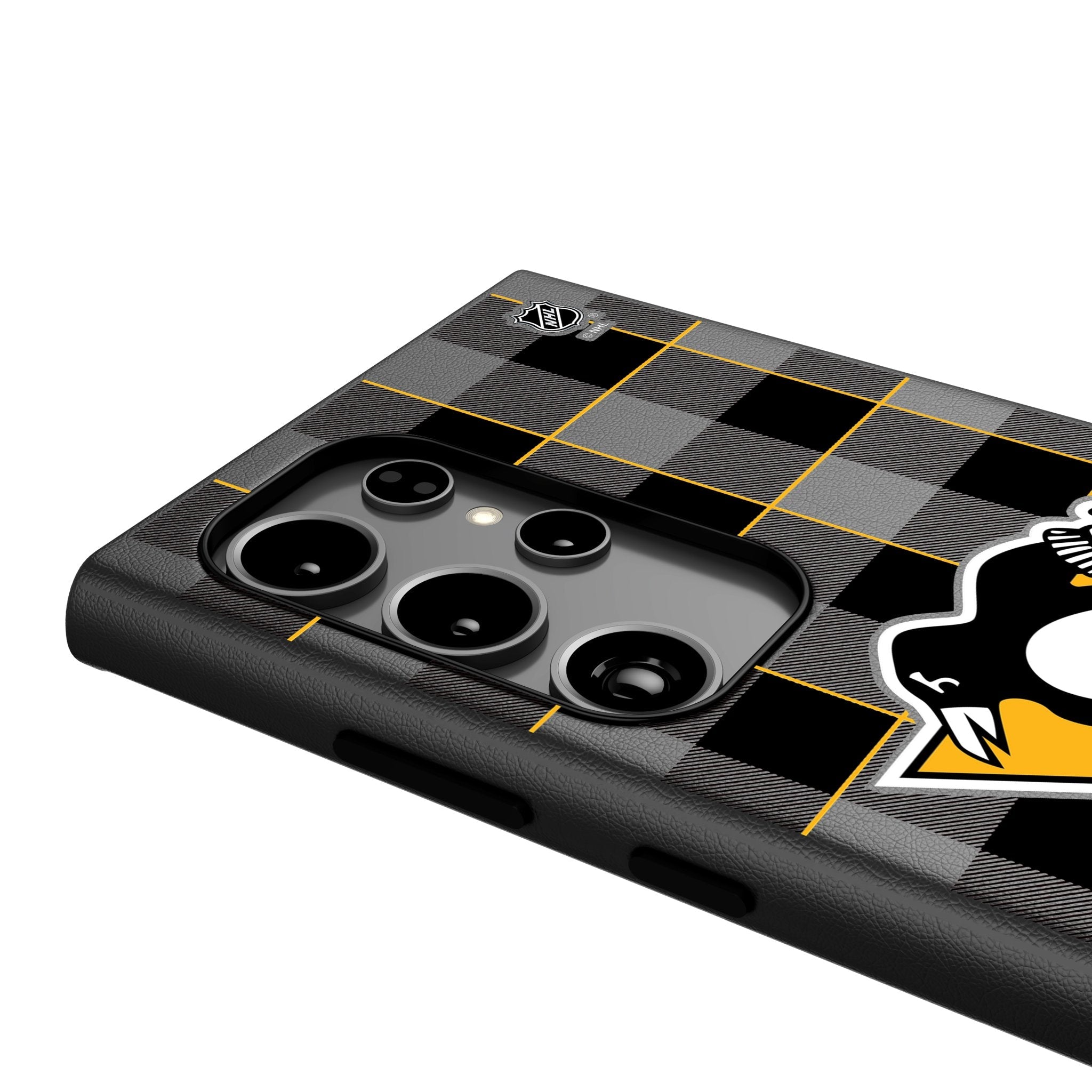 Pittsburgh Penguins Plaid MagSafe Compatible Phone Case for Samsung Galaxy 4