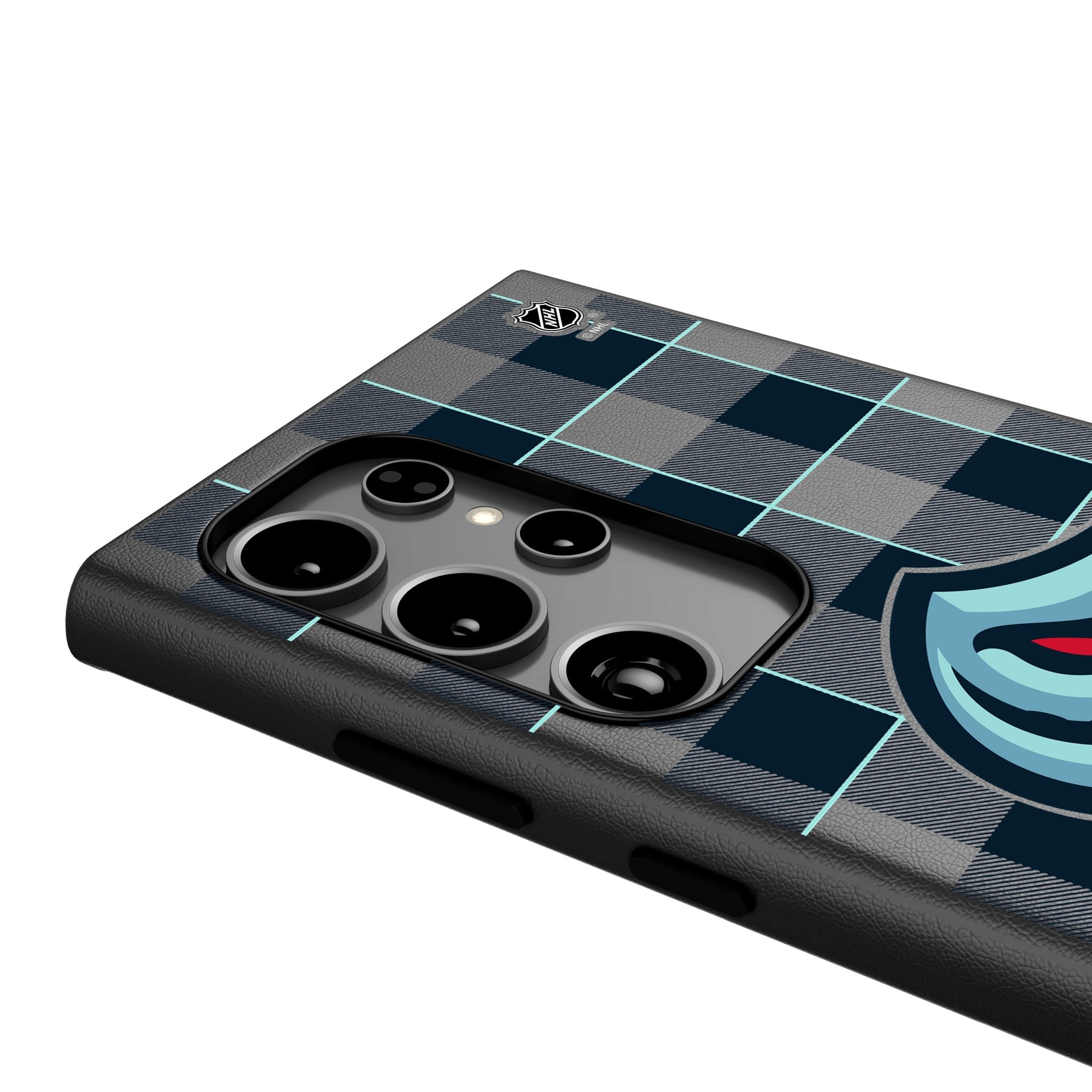 Seattle Kraken Plaid MagSafe Compatible Phone Case for Samsung Galaxy 4