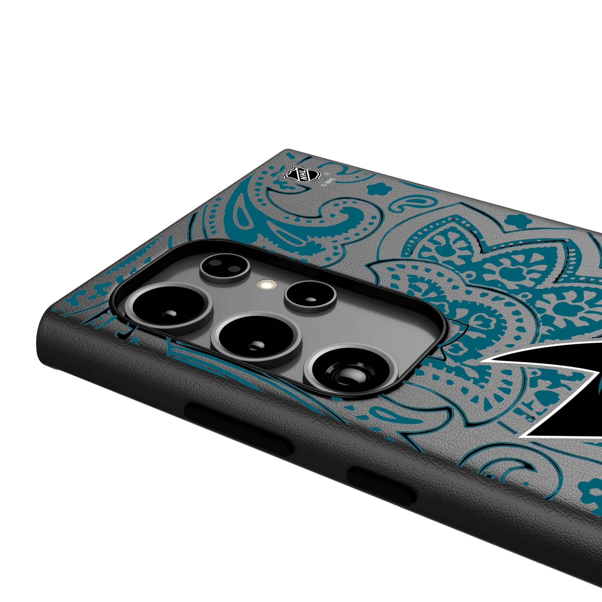 San Jose Sharks Paisley MagSafe Compatible Phone Case for Samsung Galaxy 4