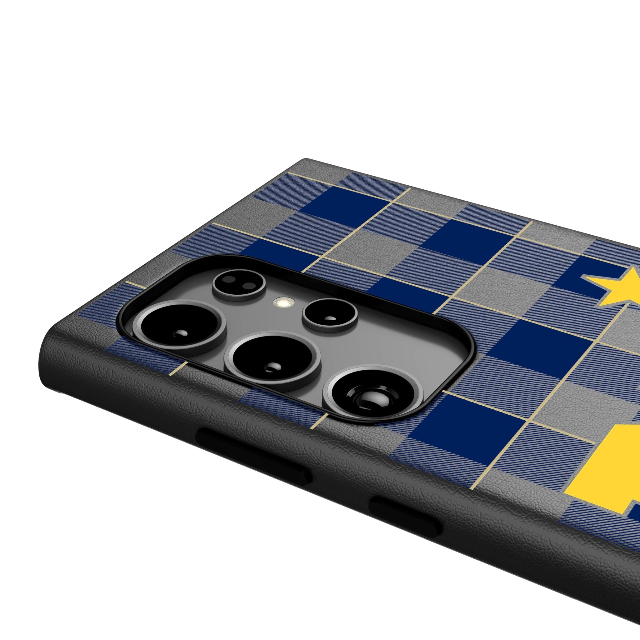 United State Naval Academy Midshipmen Plaid MagSafe Compatible Phone Case for Samsung Galaxy 4