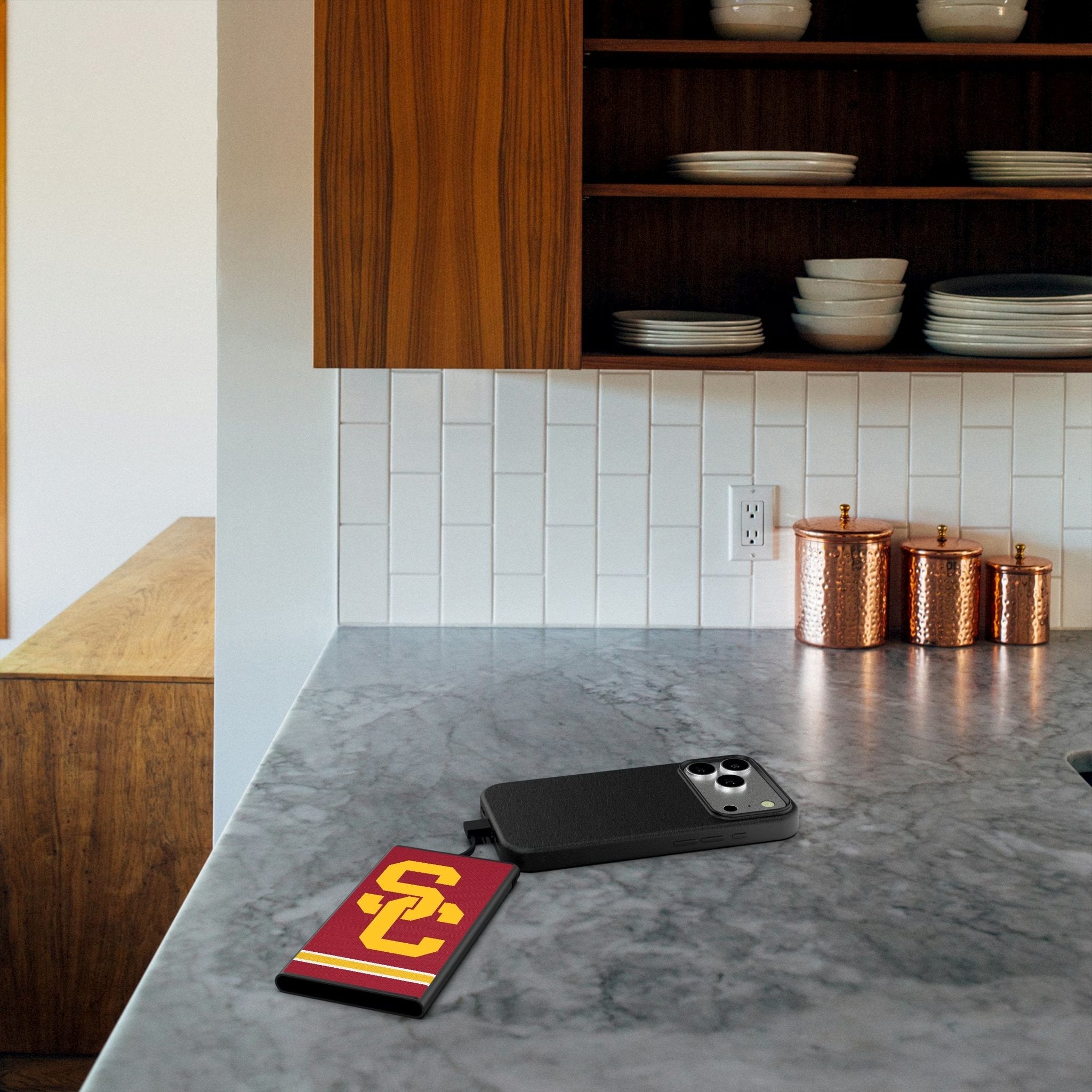 University of Southern California Trojans Stripe 5000mAh Flat Powerbank 4