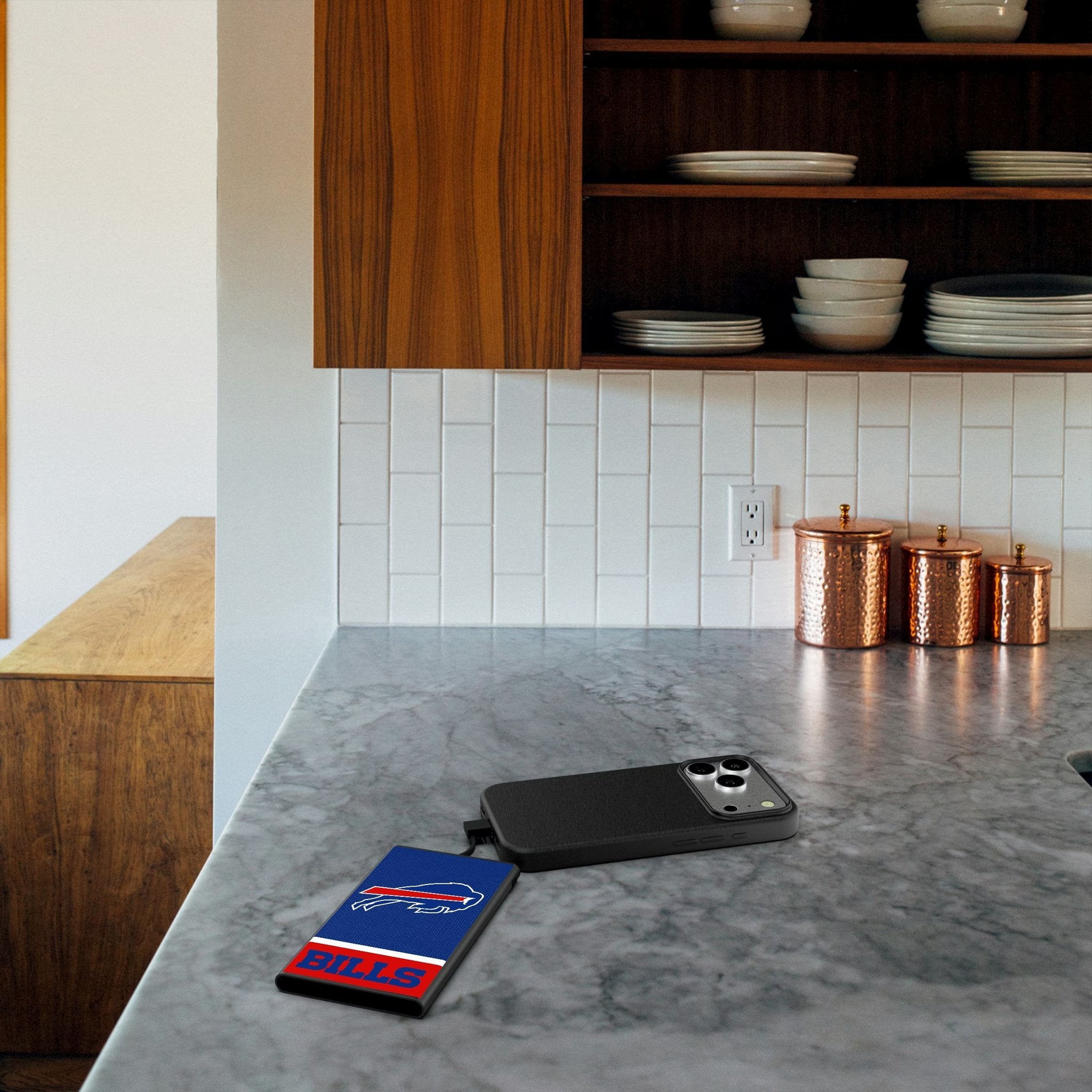 Buffalo Bills Endzone Solid 5000mAh Flat Powerbank 4