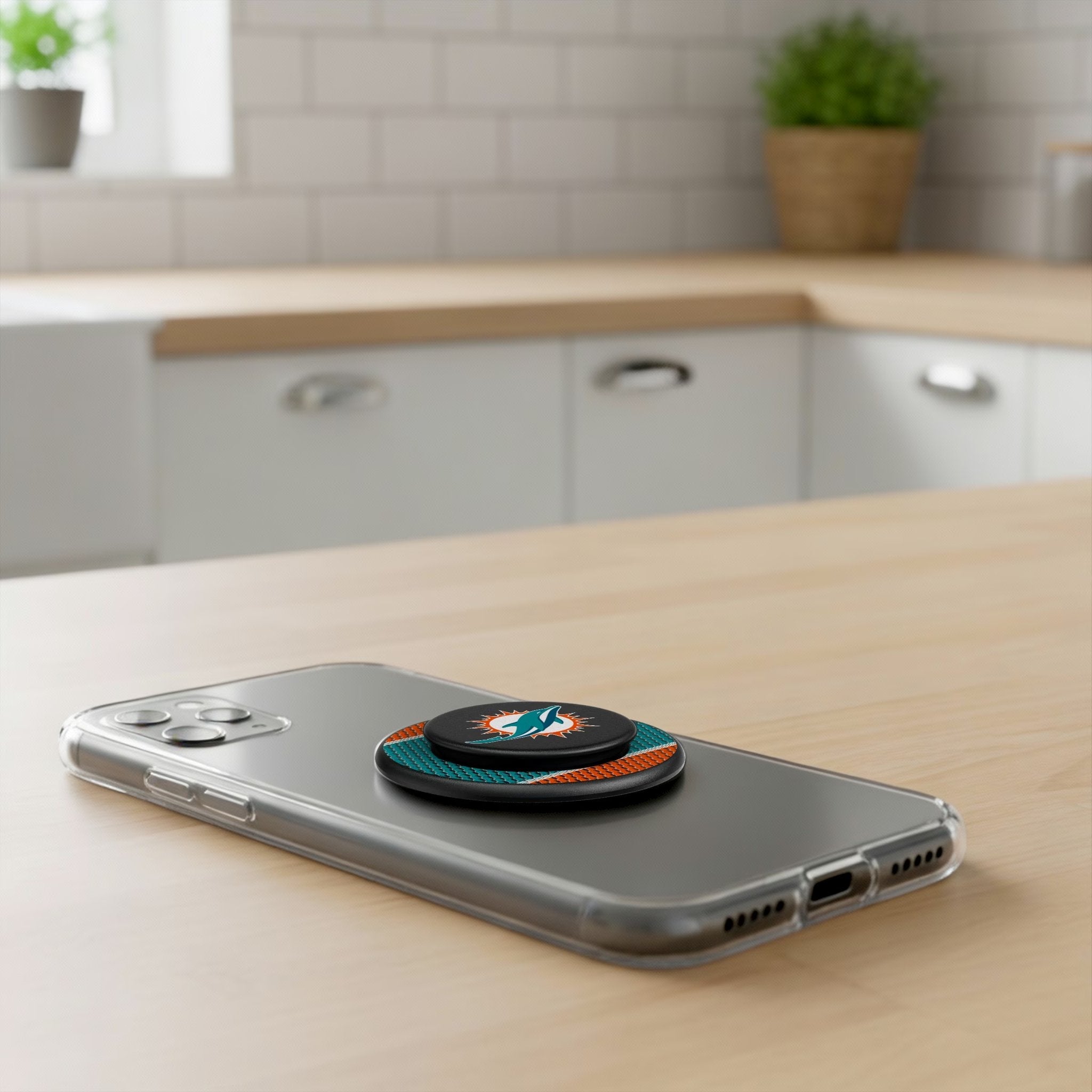 Miami Dolphins Mesh PopSockets Magnetic Phone Grip and Stand 4