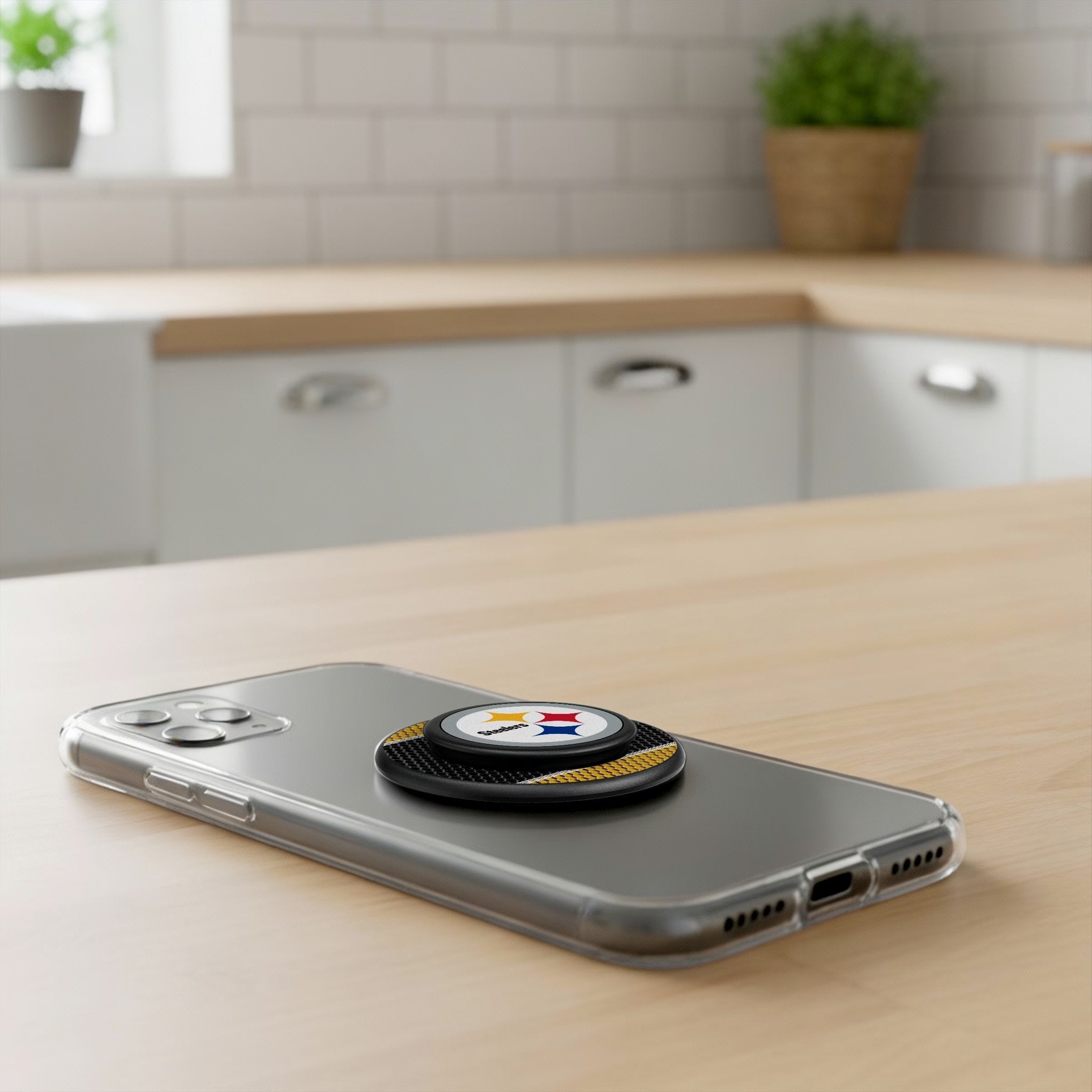 Pittsburgh Steelers Mesh PopSockets Magnetic Phone Grip and Stand 4