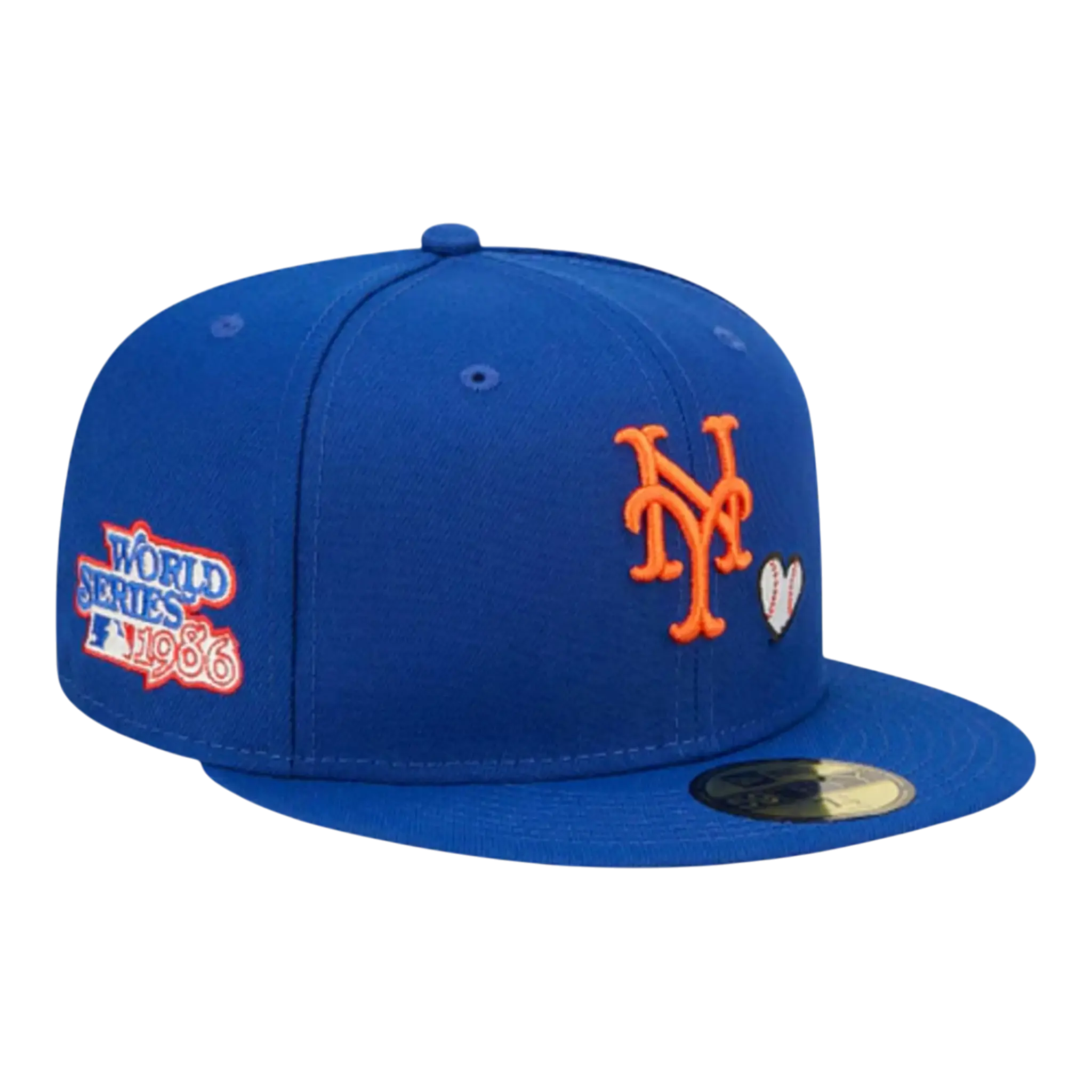 New Era New York Mets Team Heart 59FIFTY Men Fitted Hat Royal Blue 1