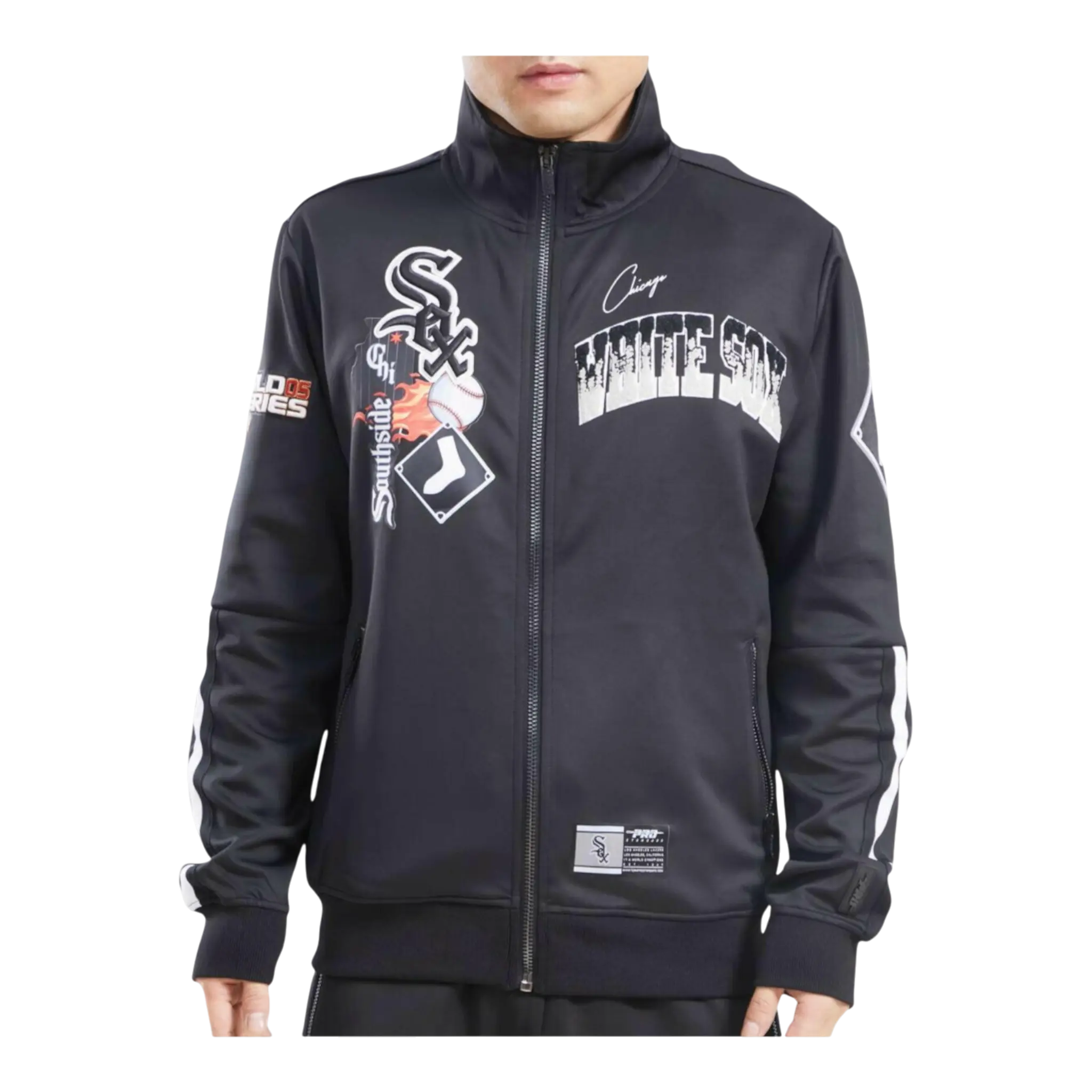 Pro Standard Chicago White Sox Home Town Men Track Jacket Black 1