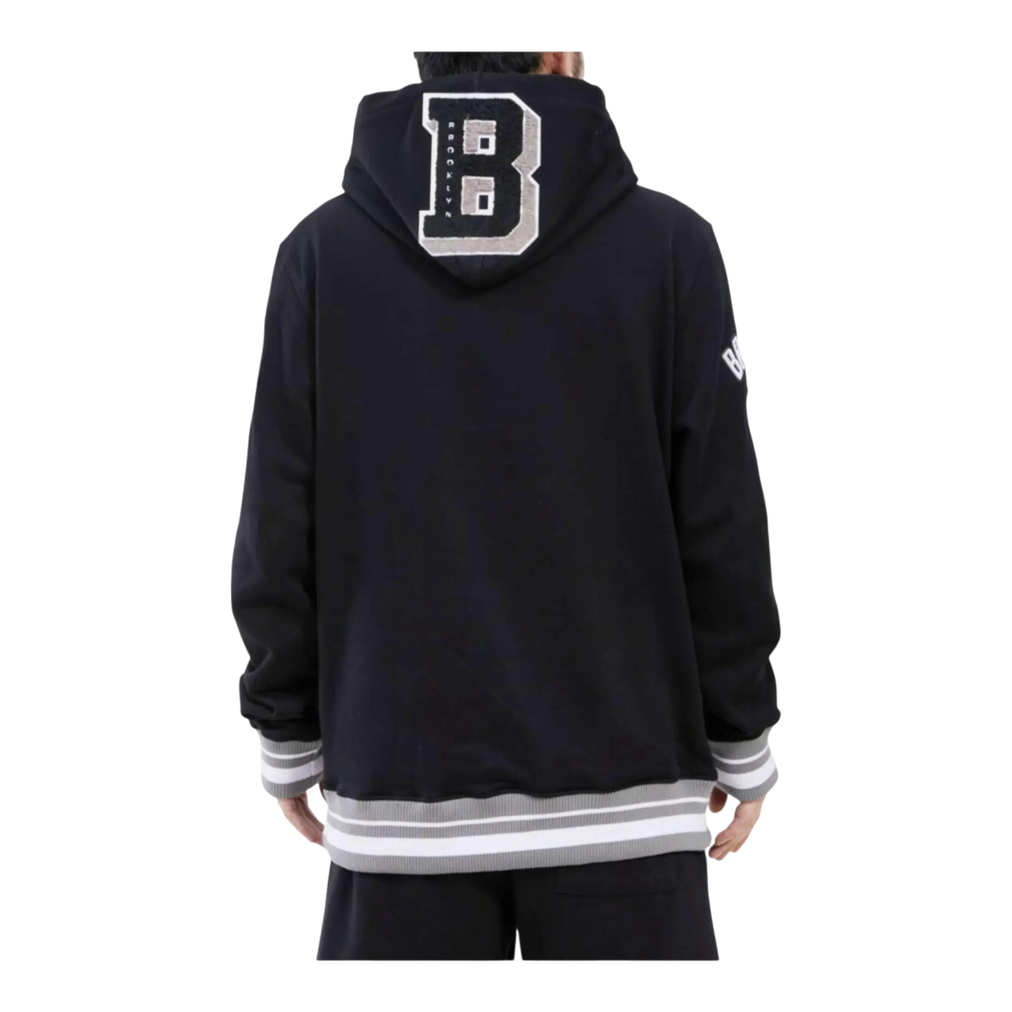 Pro Standard NBA Brooklyn Nets Mash Up Logo P/O Men Hoodie Black 2